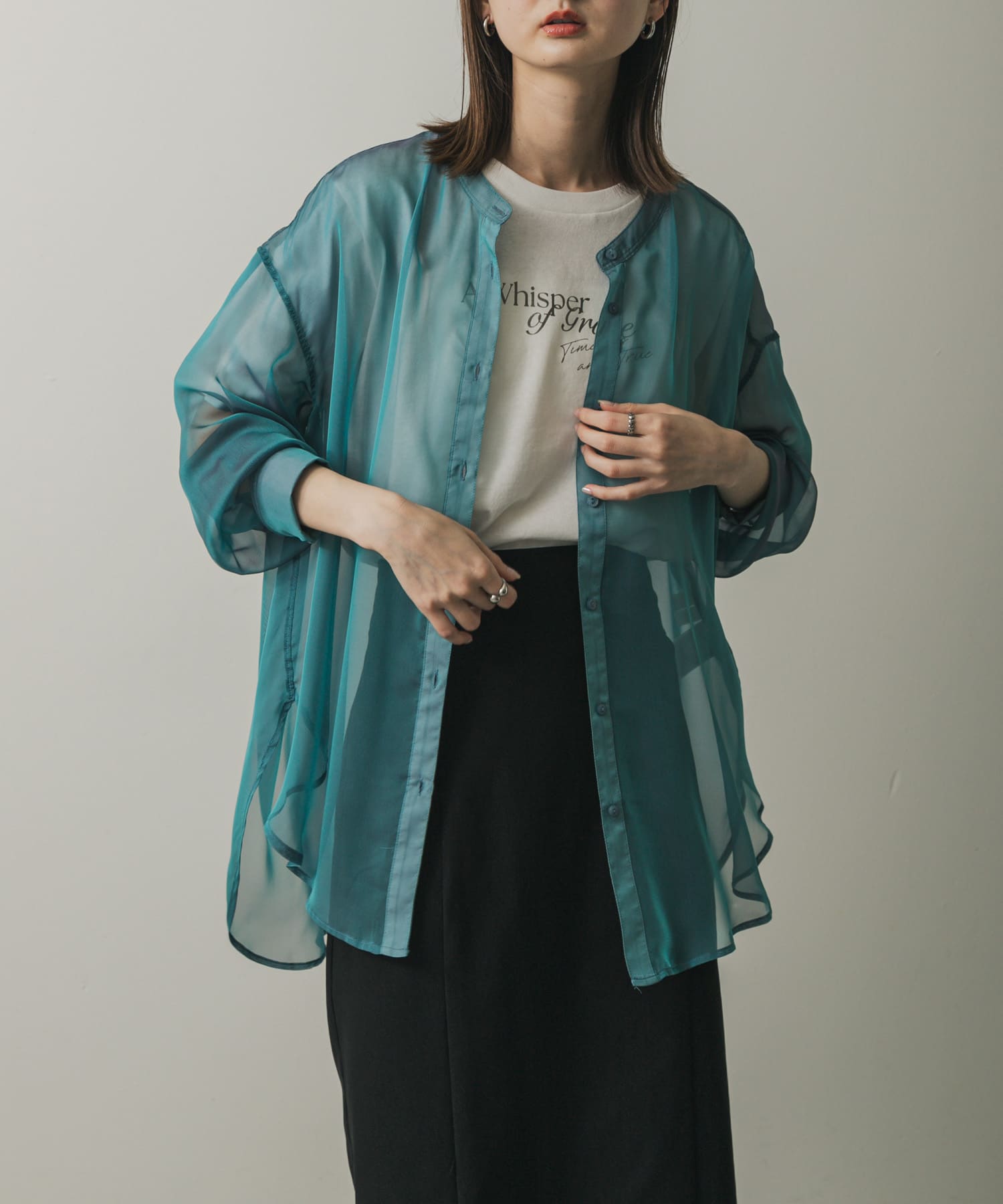 身長：169cm サイズ：one