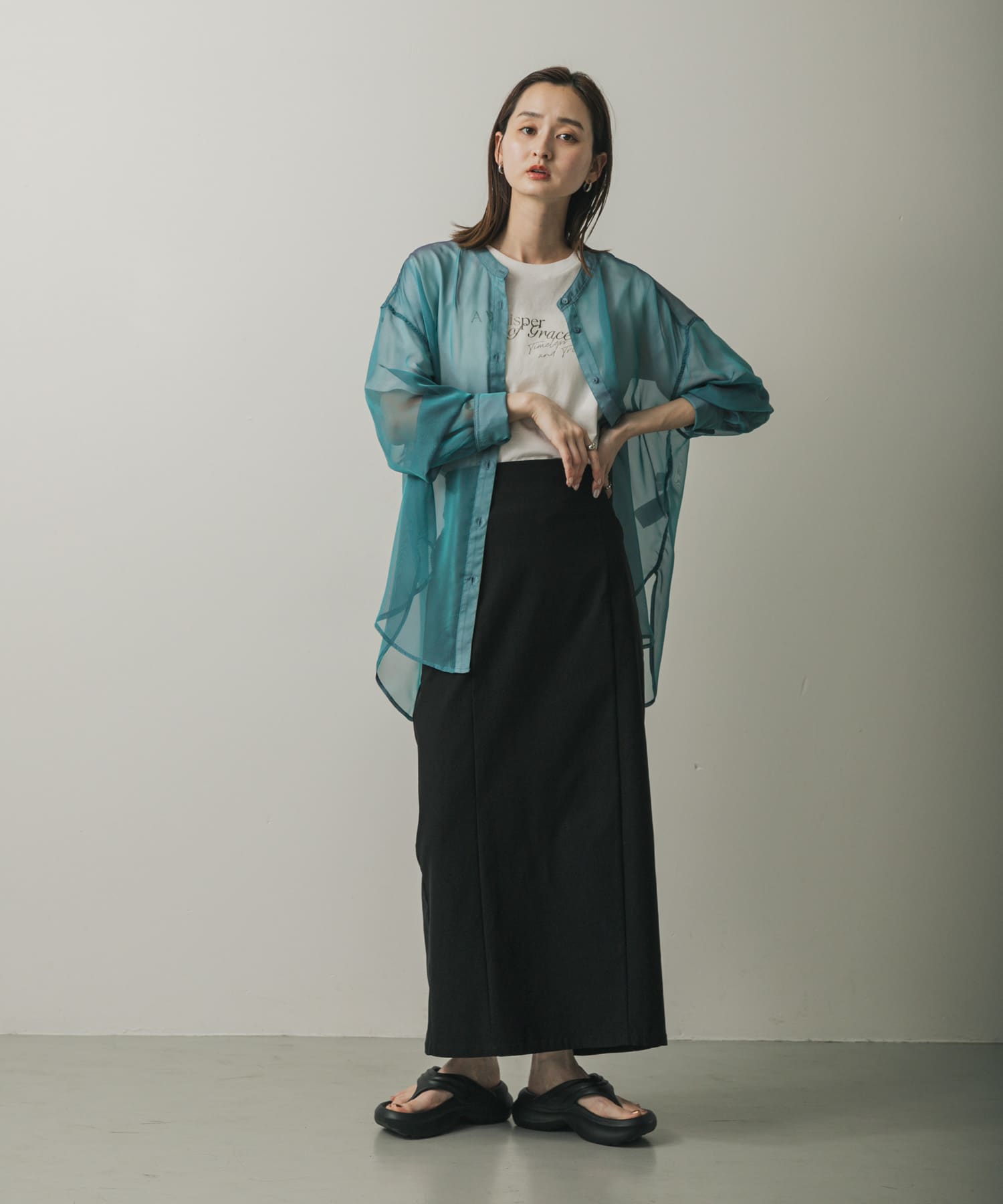 身長：169cm サイズ：one