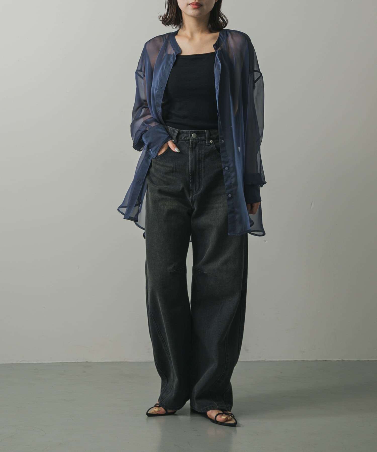 身長：158cm サイズ：one