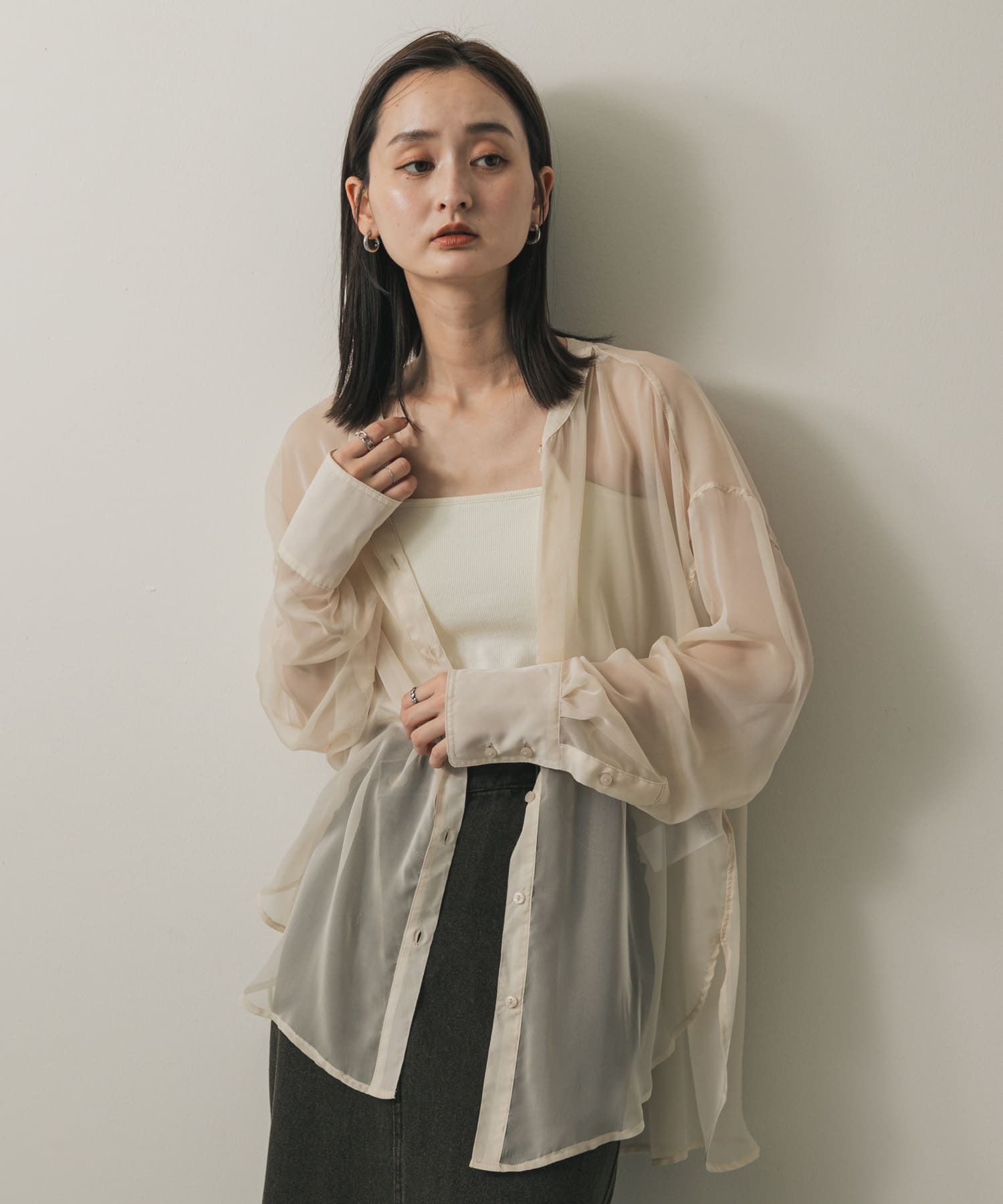 身長：169cm サイズ：one