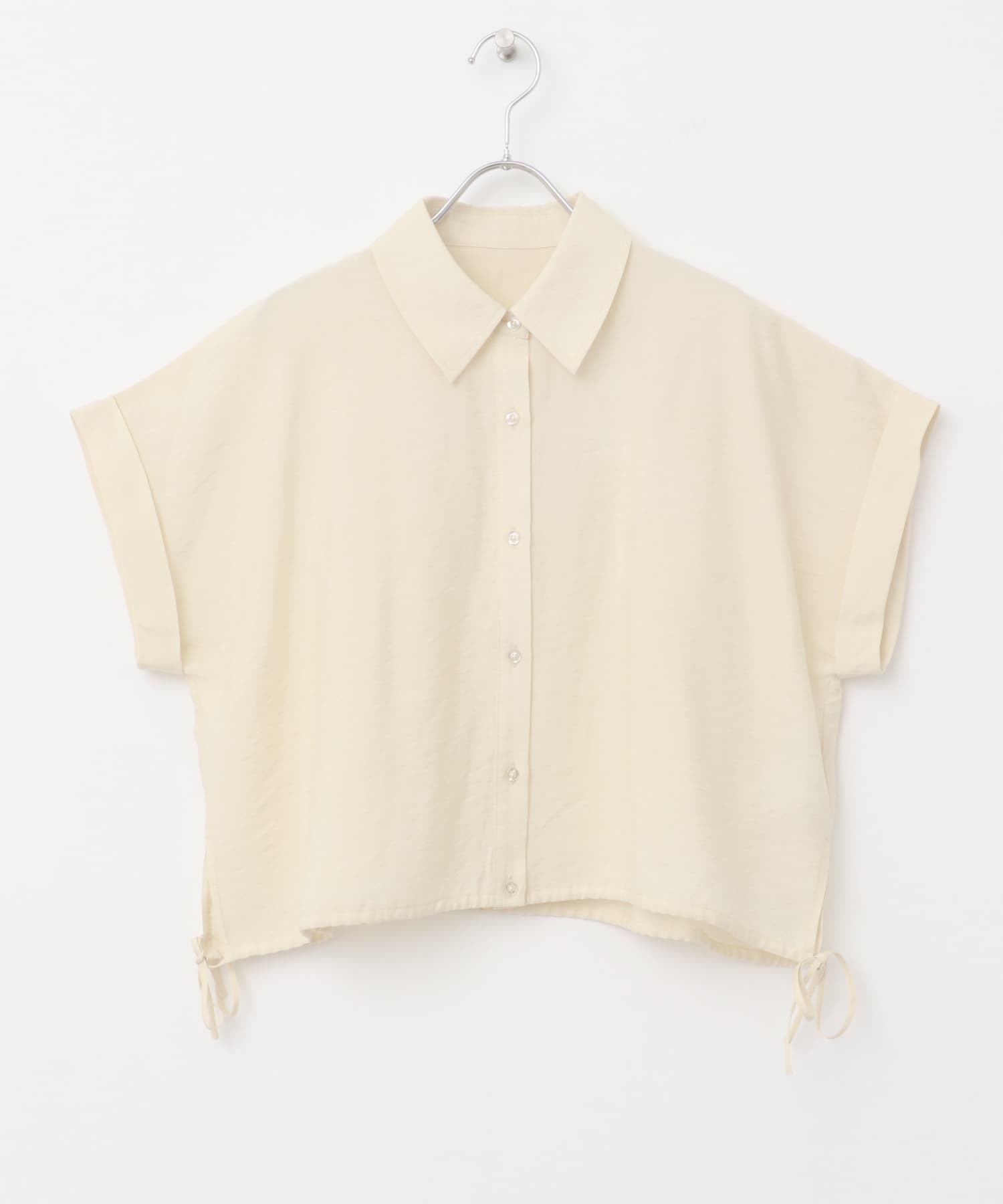 クロップドバルーンブラウス BEIGE one