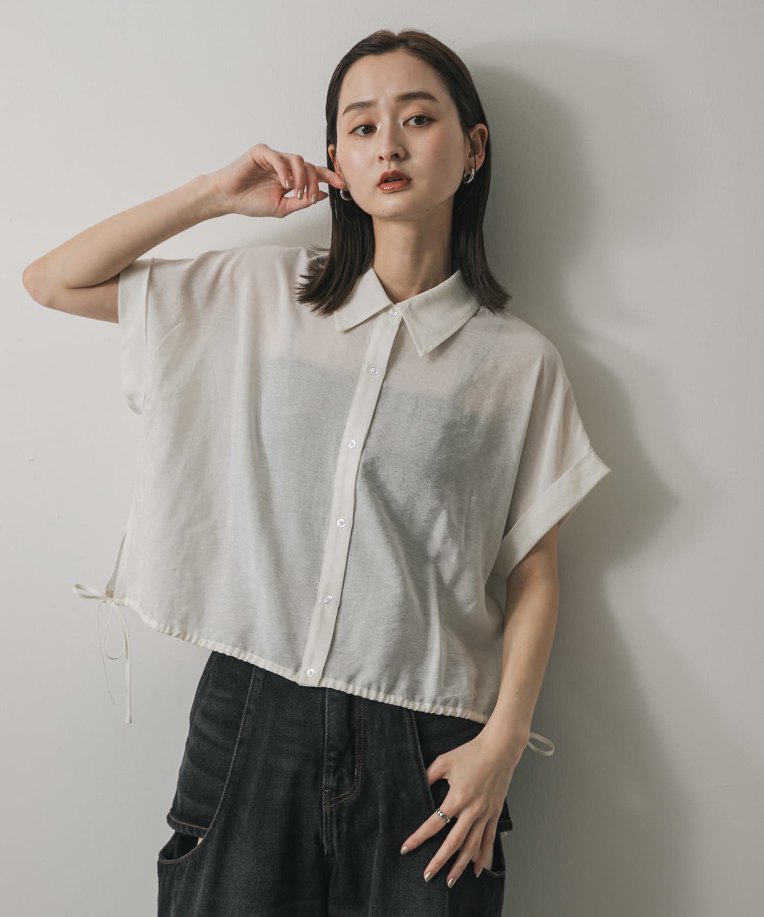 身長：169cm サイズ：one