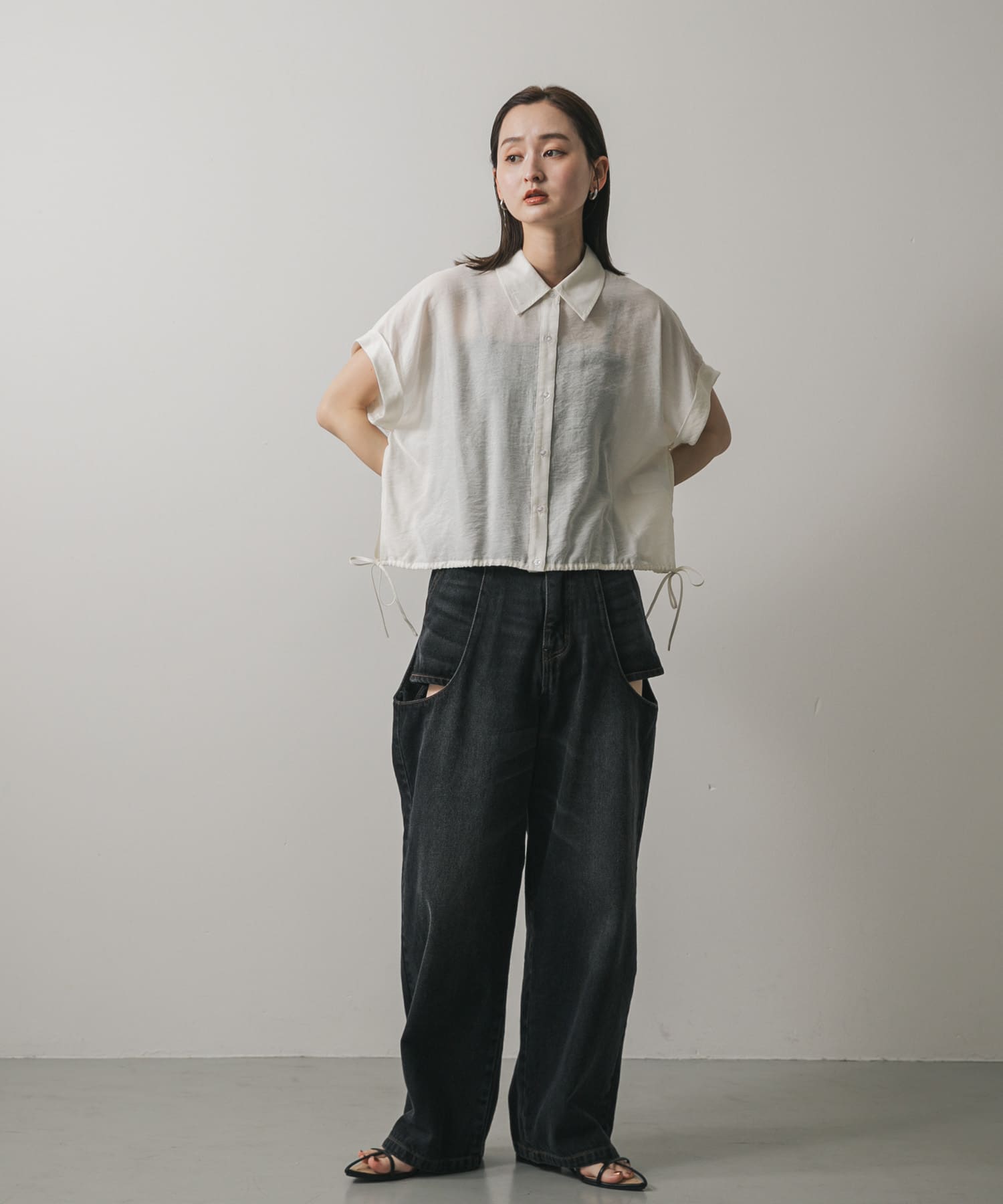 身長：169cm サイズ：one