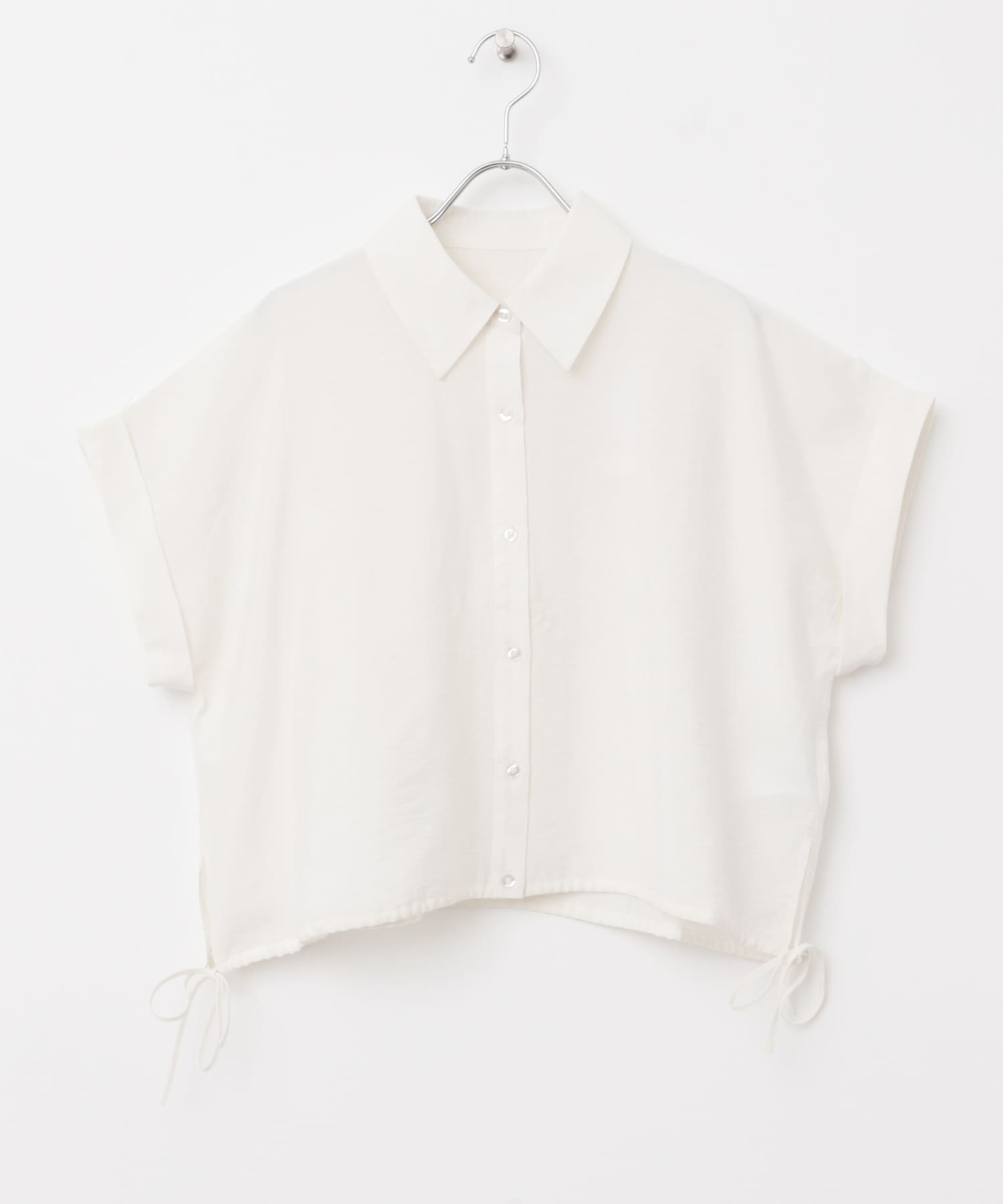 クロップドバルーンブラウス OFF WHITE one