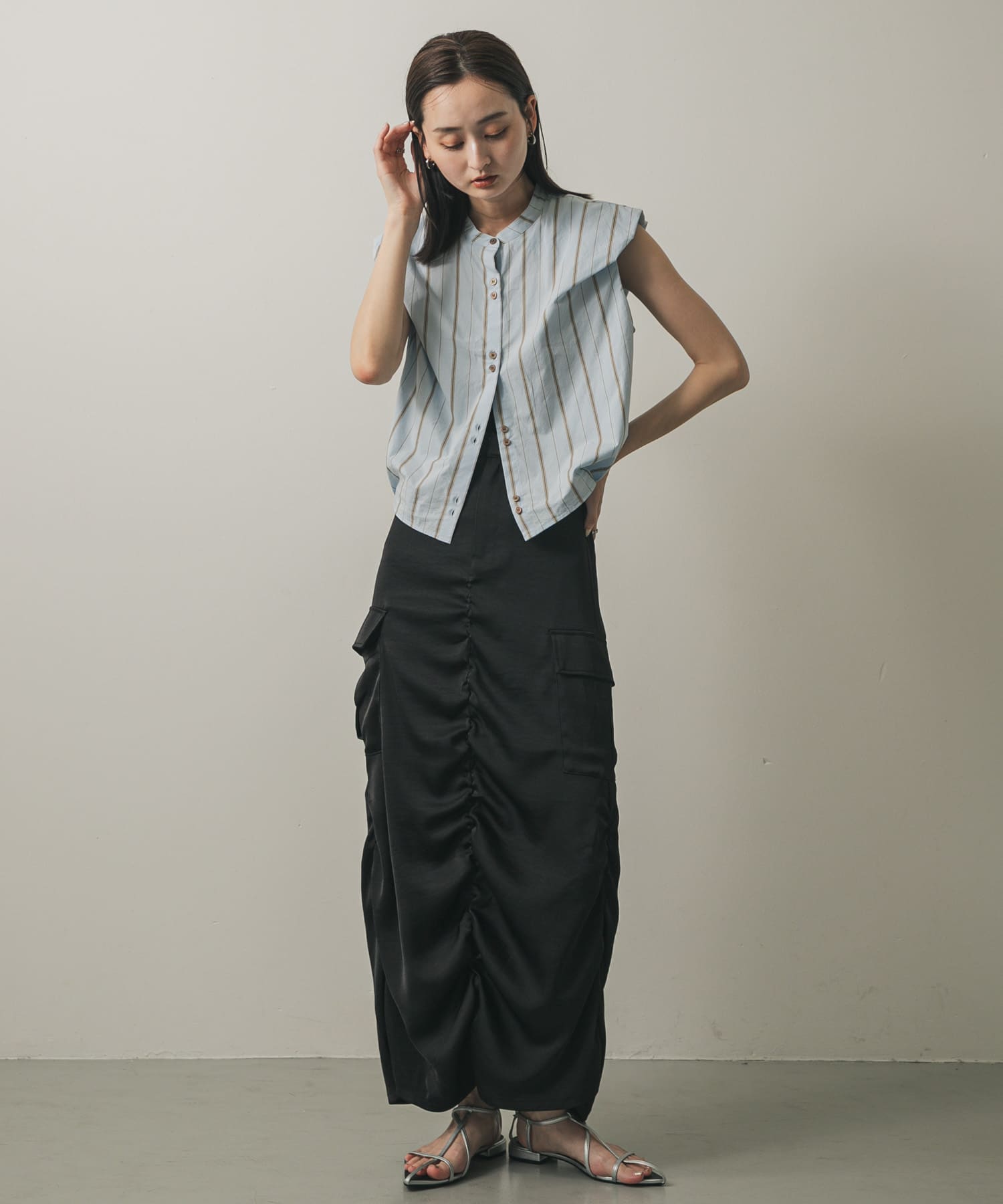 身長：169cm サイズ：one