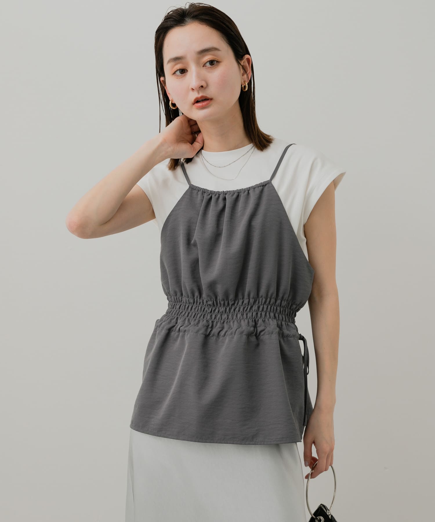 身長：169cm サイズ：one