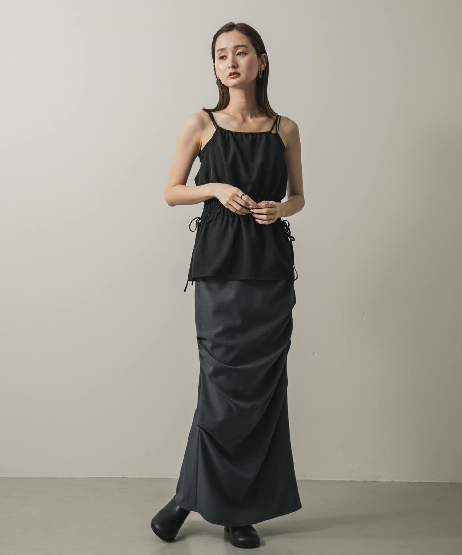 身長：169cm サイズ：one