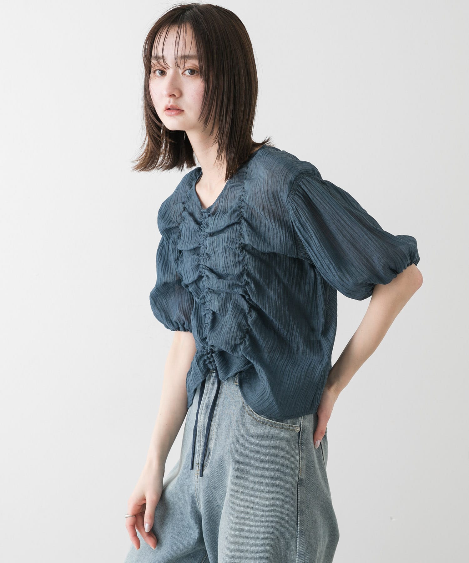 身長：169cm サイズ：one