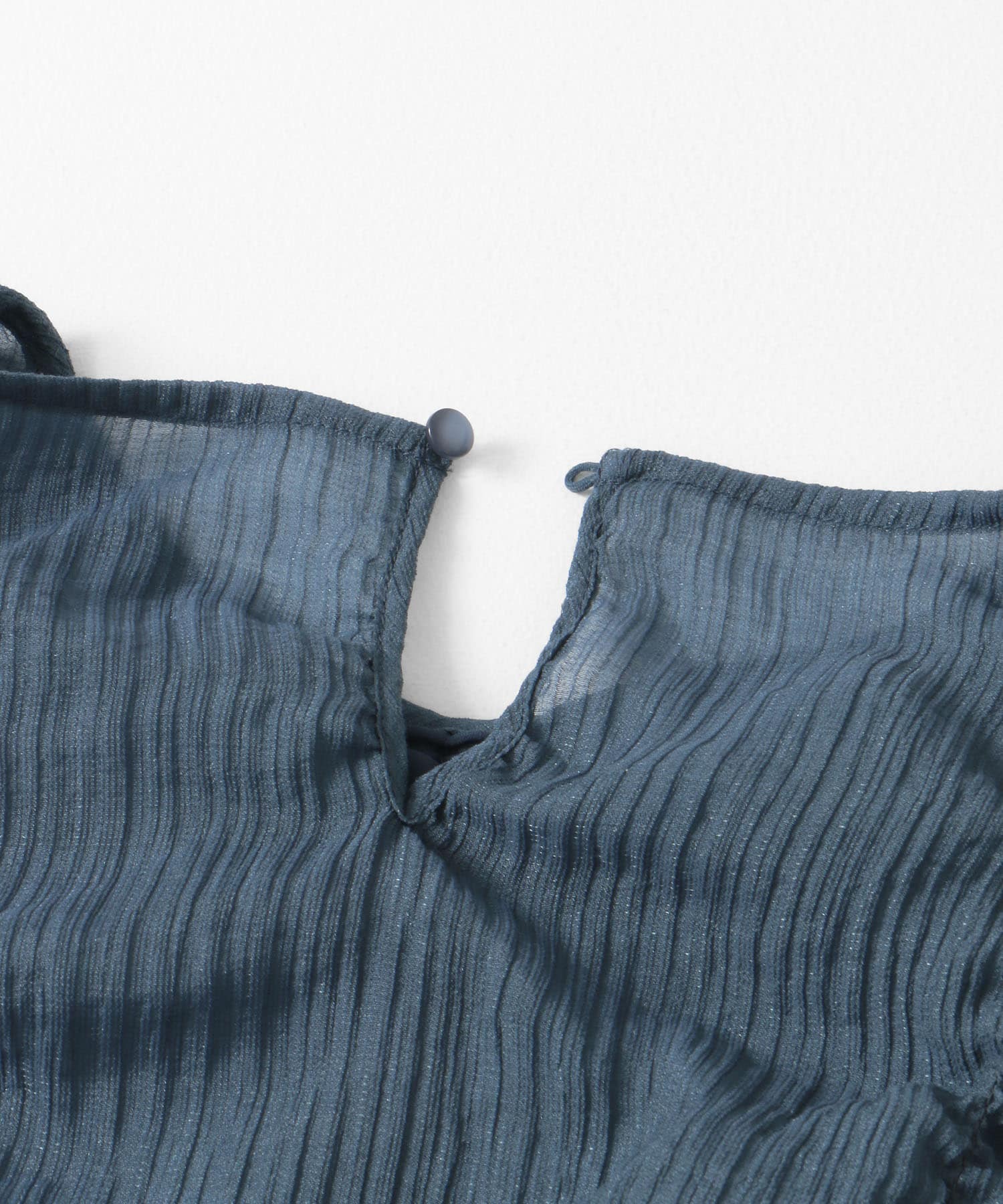 シャーリングブラウス(5分袖) TURQUOISE one