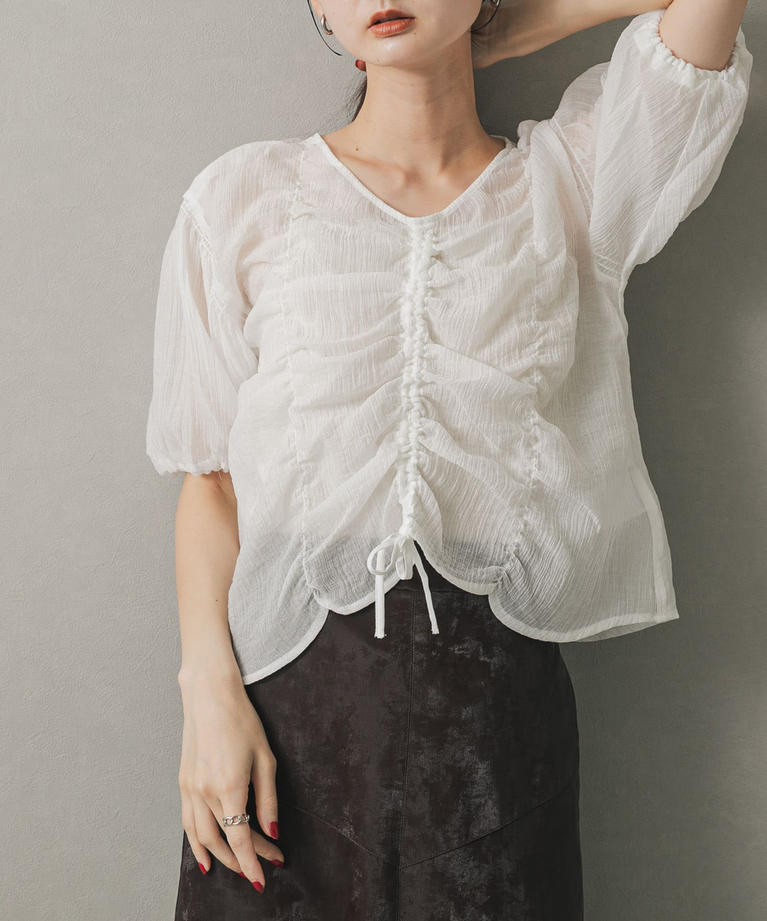 身長：169cm サイズ：one
