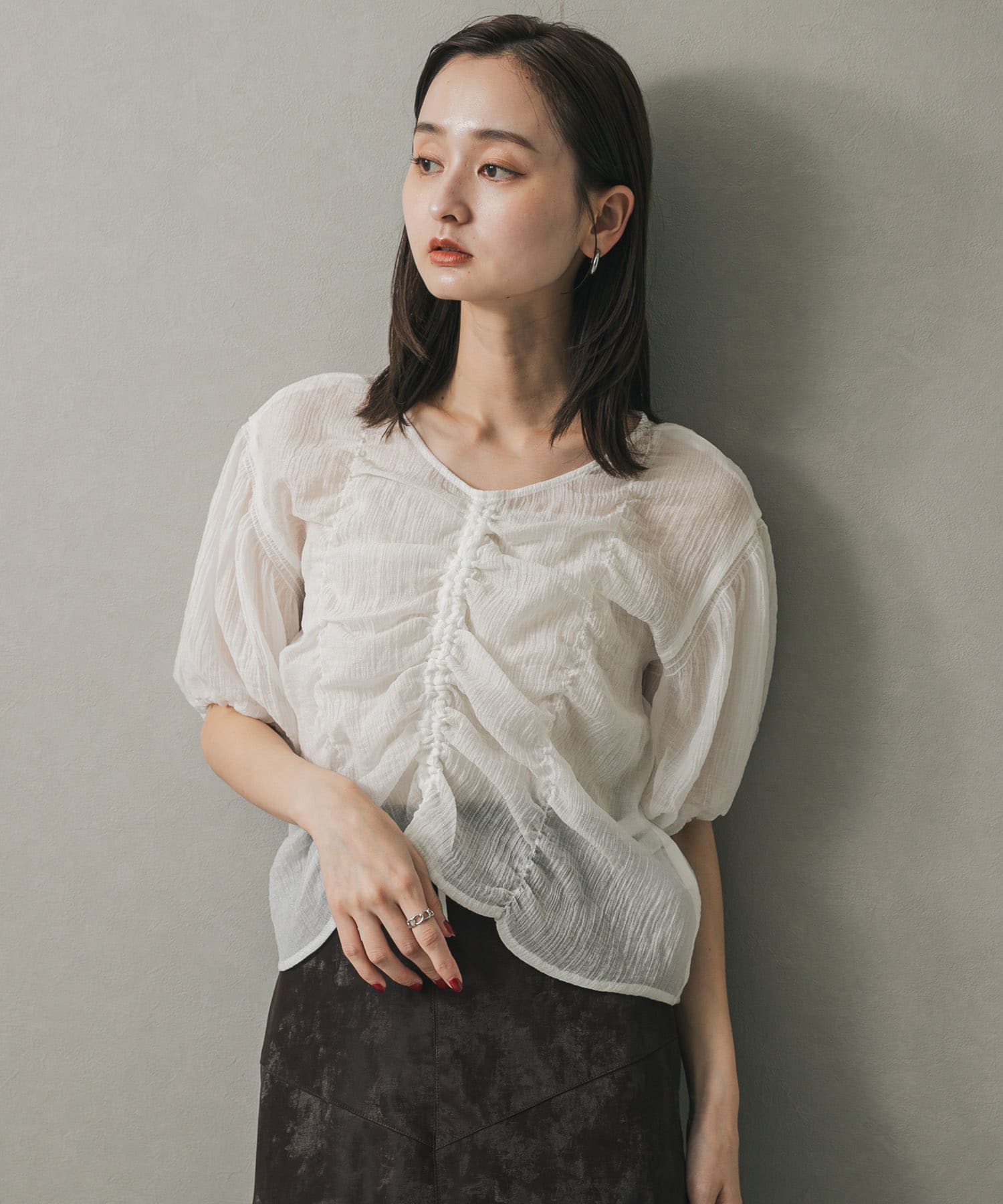 身長：169cm サイズ：one