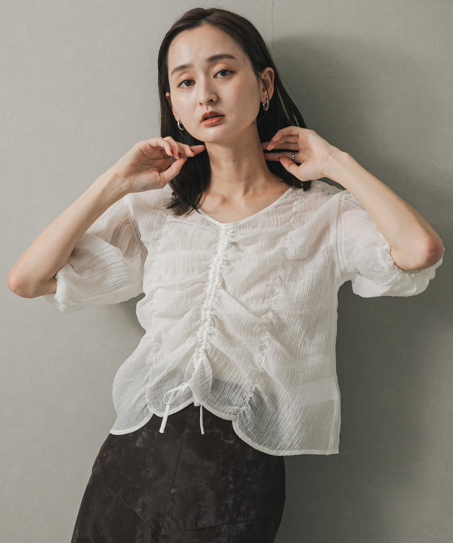 身長：169cm サイズ：one