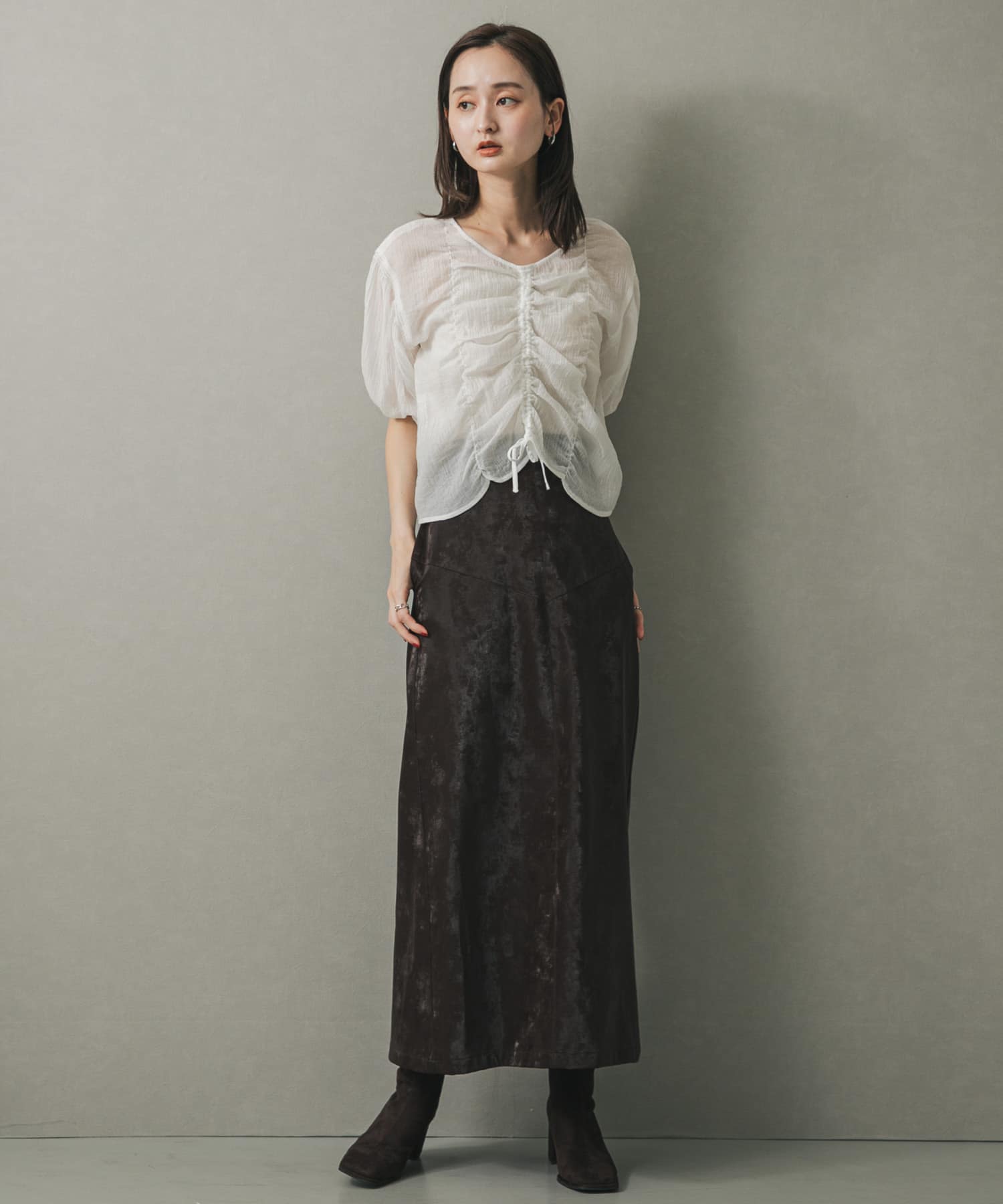 身長：169cm サイズ：one