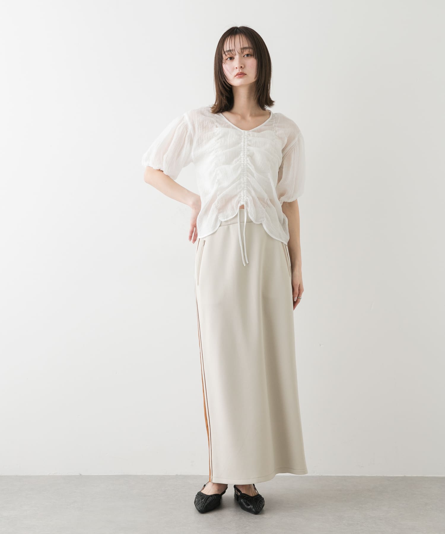 身長：169cm サイズ：one