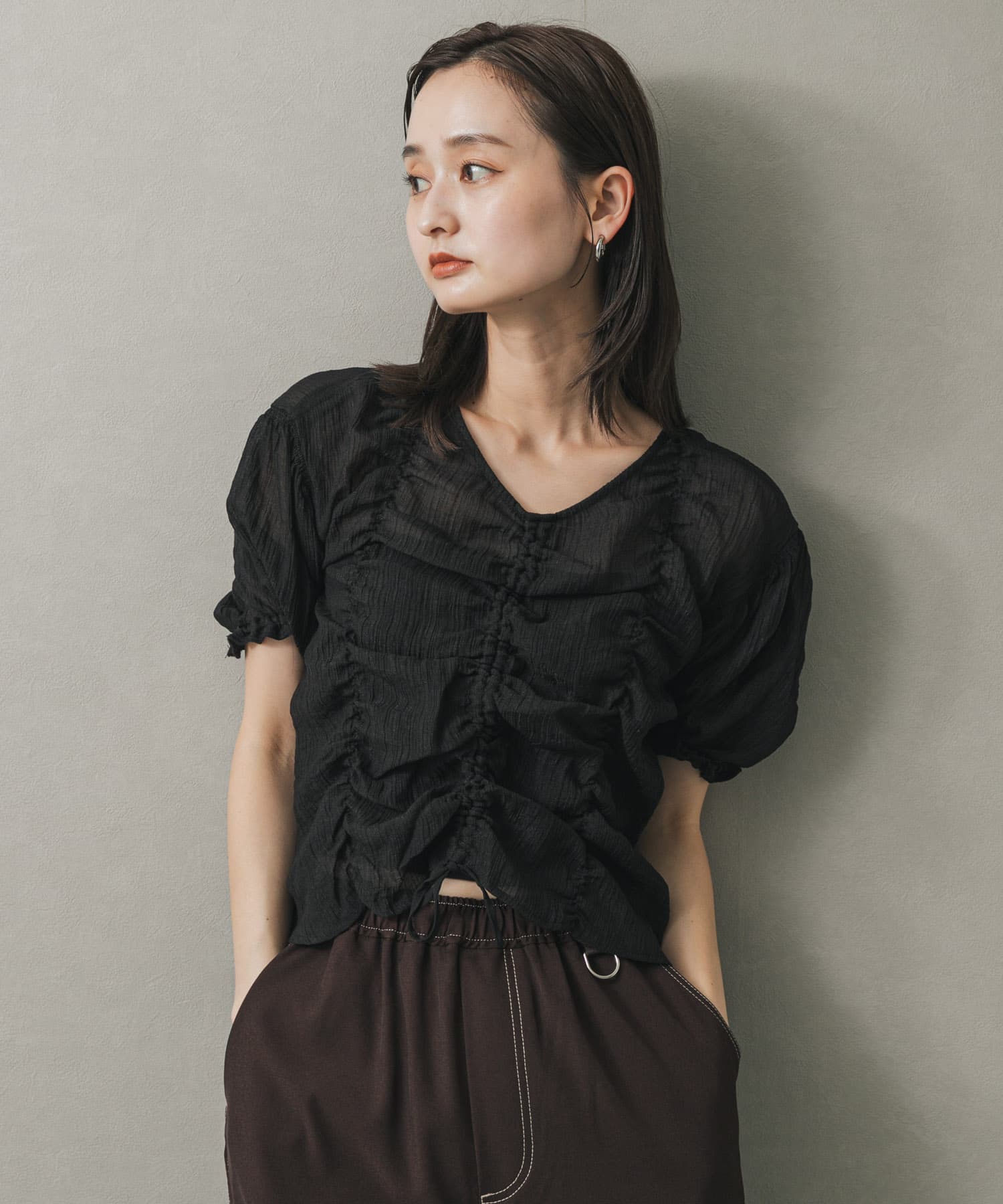 身長：169cm サイズ：one