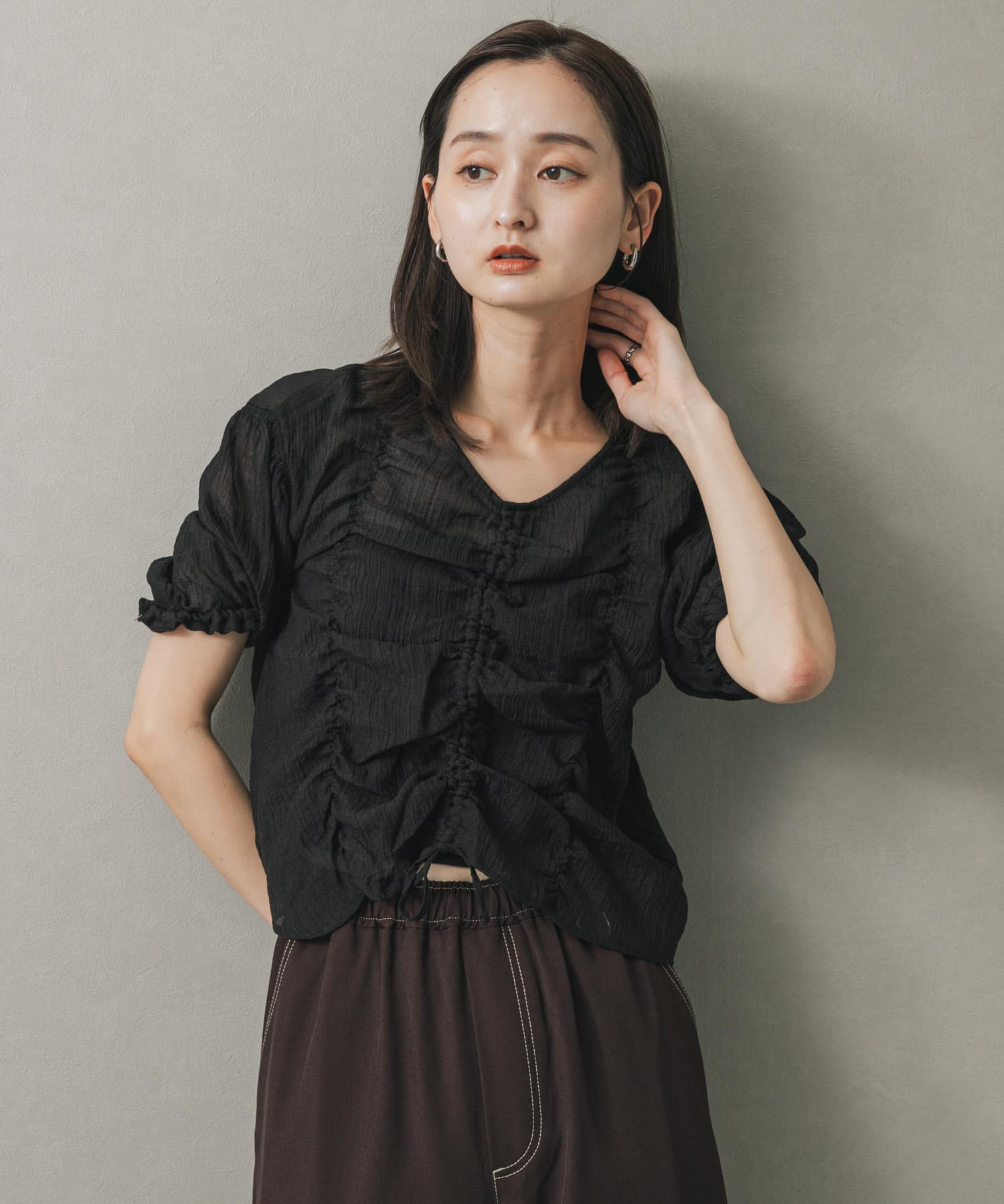 身長：169cm サイズ：one