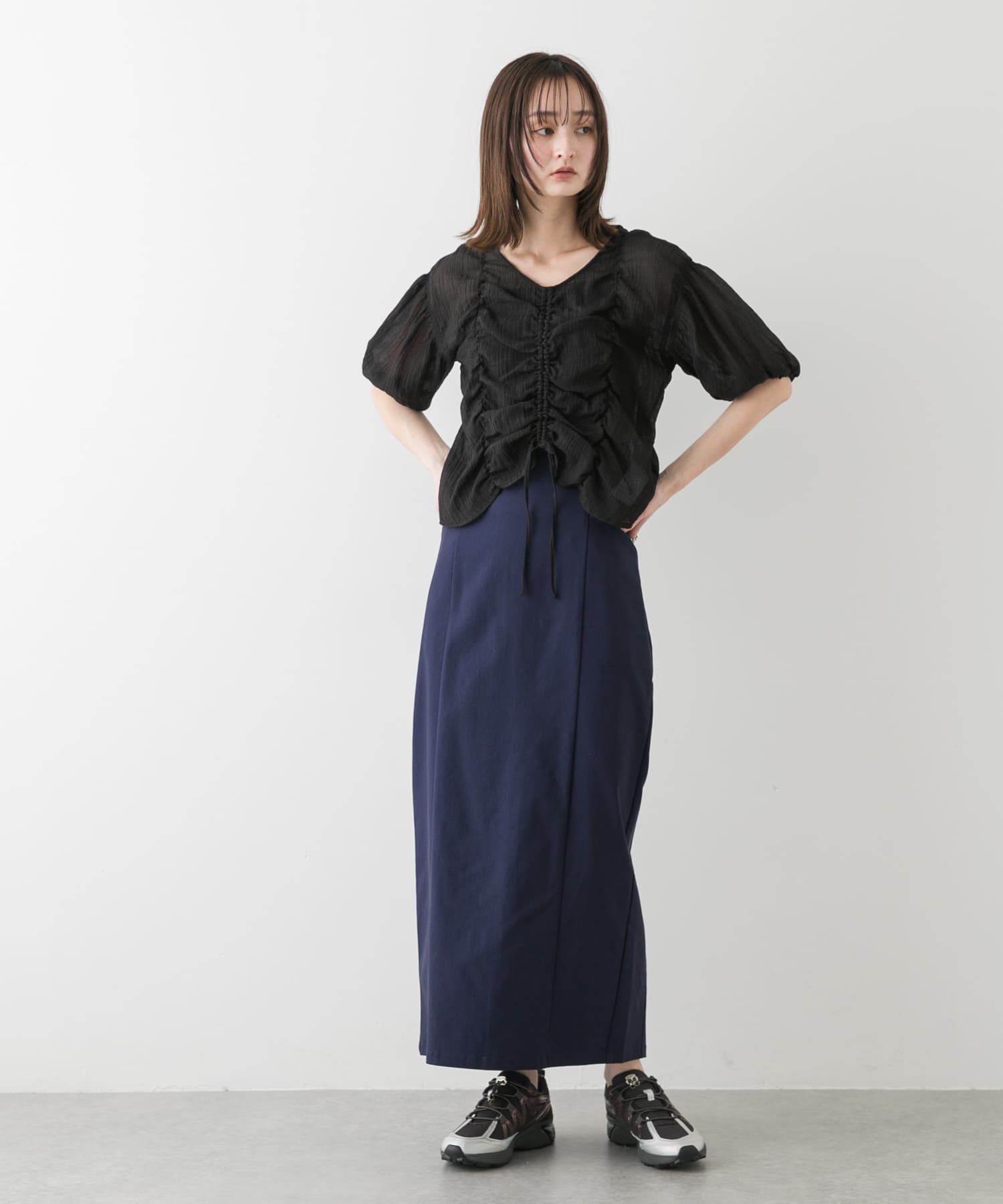 身長：169cm サイズ：one