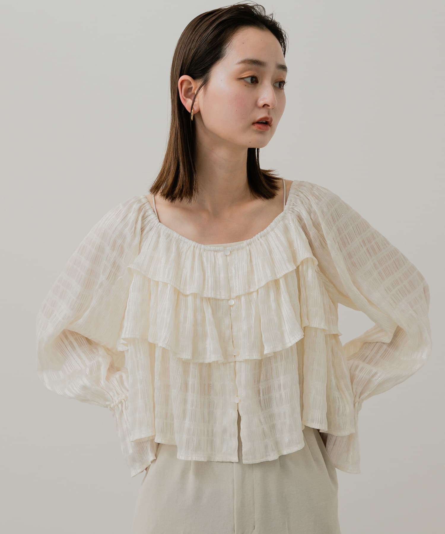 身長：169cm サイズ：one