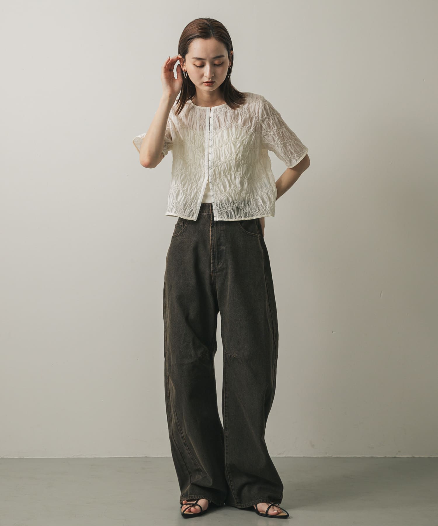 身長：169cm サイズ：one