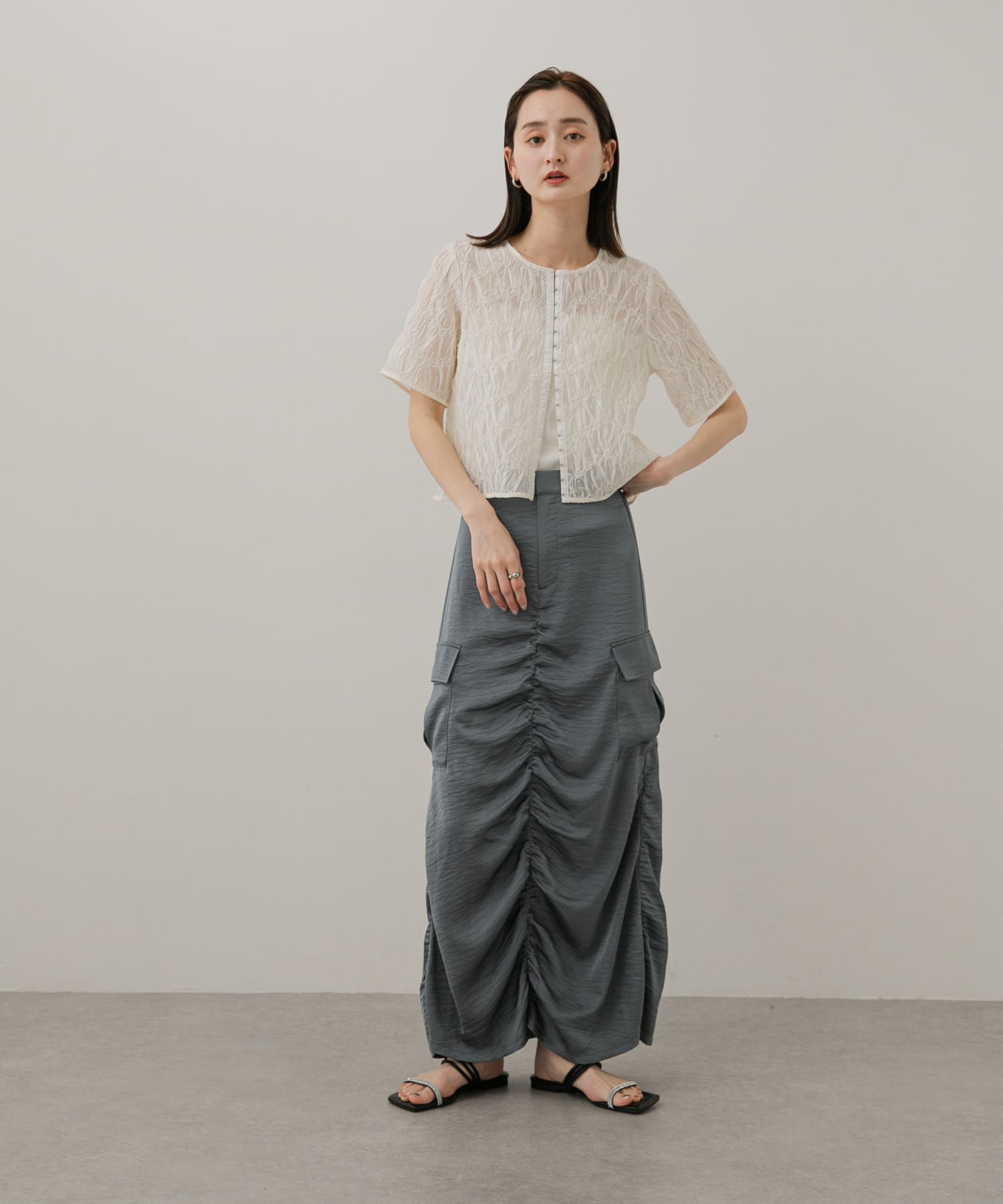 身長：169cm サイズ：one