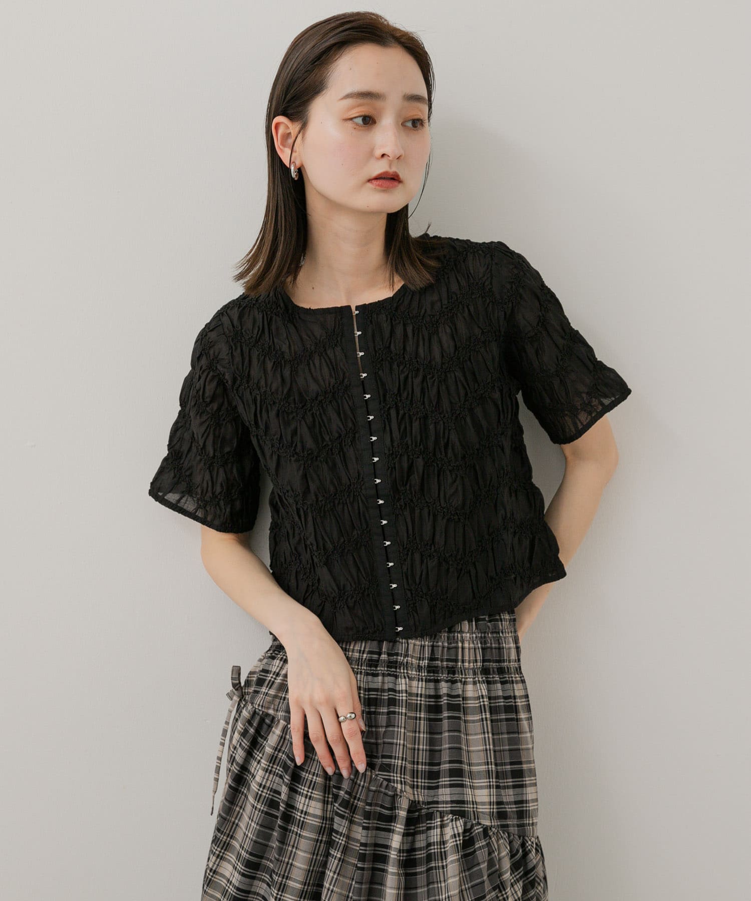身長：169cm サイズ：one