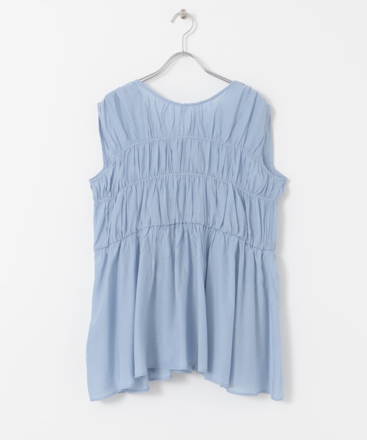 2WAYチュニックブラウス L.BLUE one
