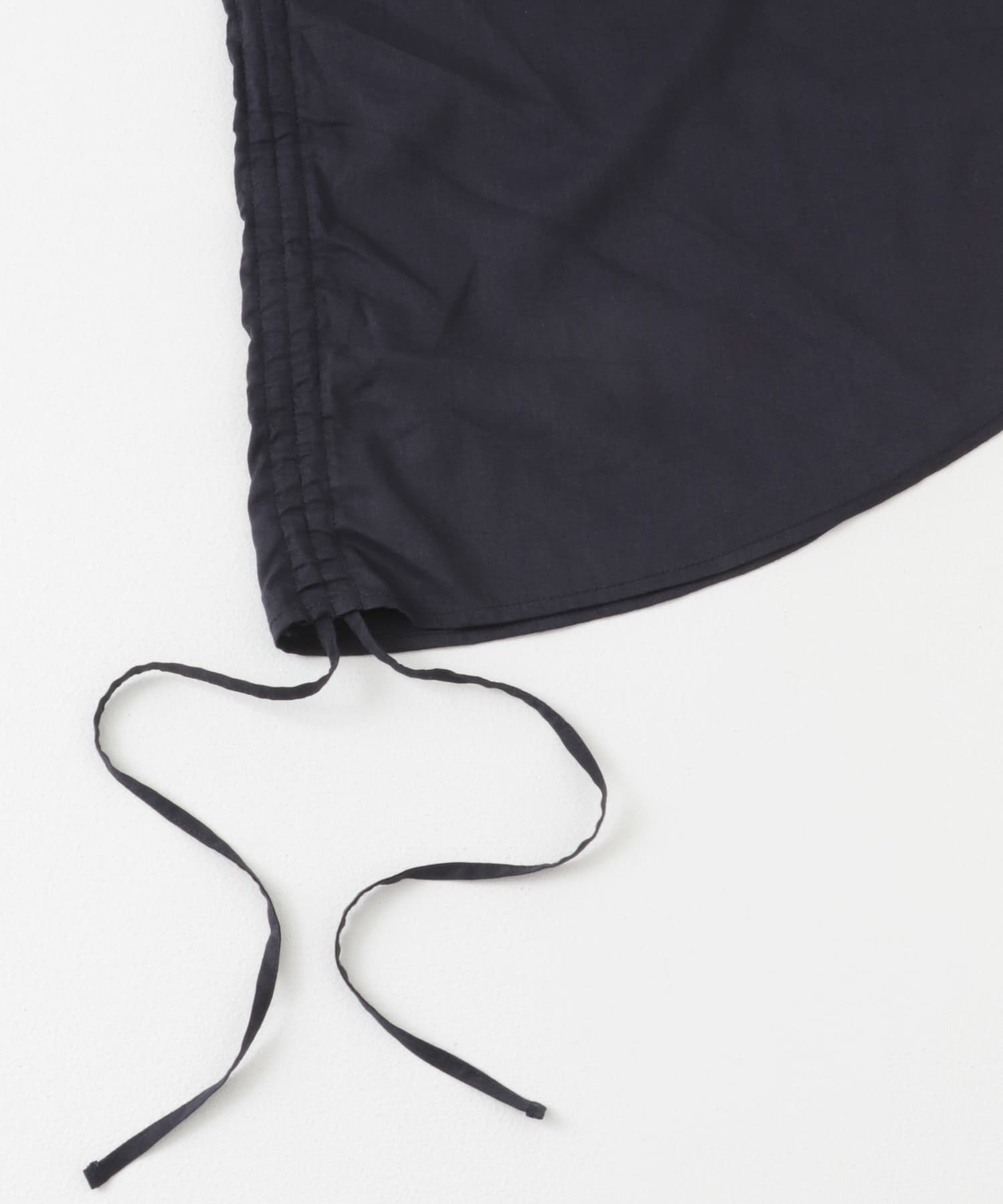 アシンメトリーシャーリングトップ NAVY one