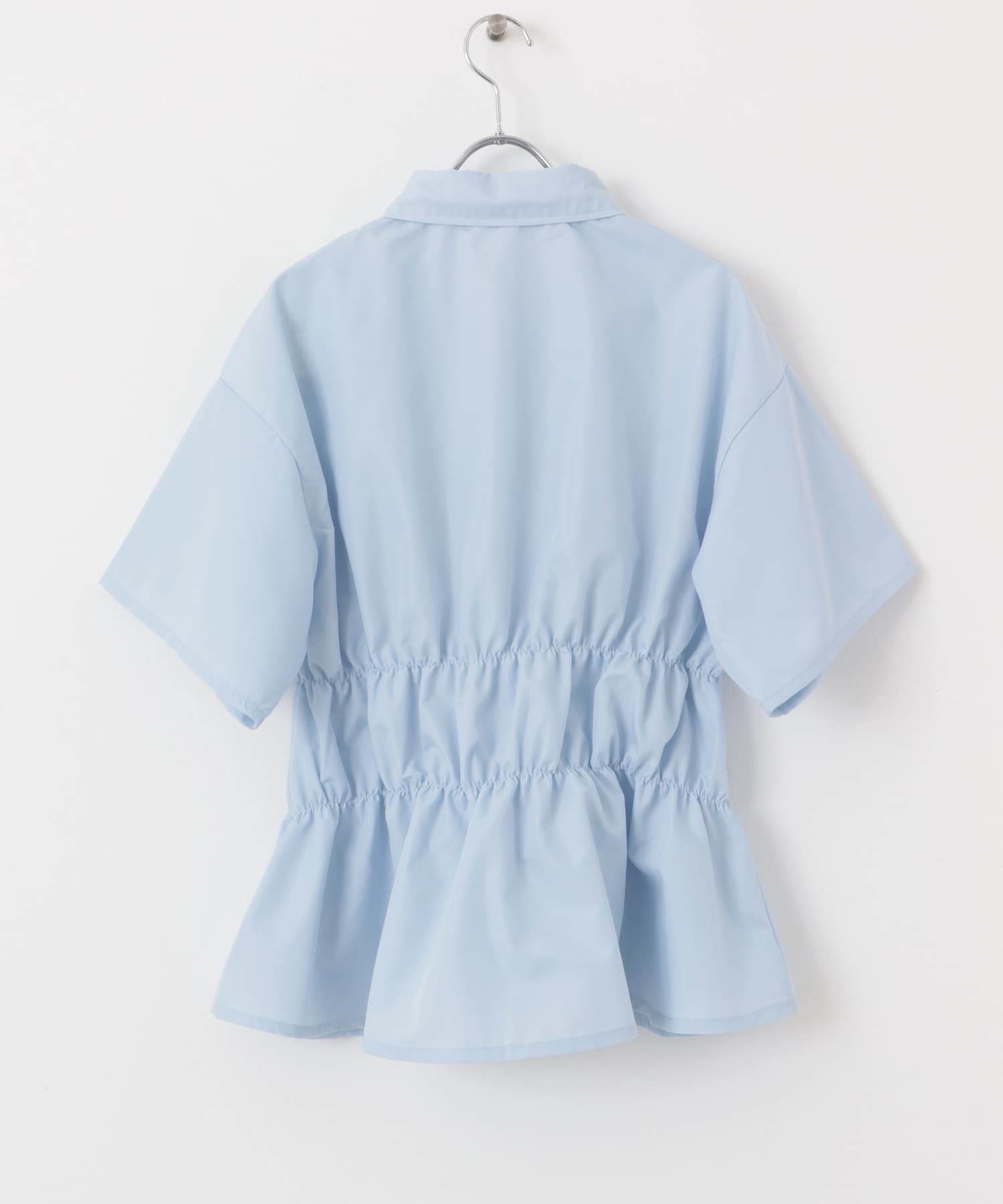 『WEB限定』シャーリングシャツ(半袖) BLUE one