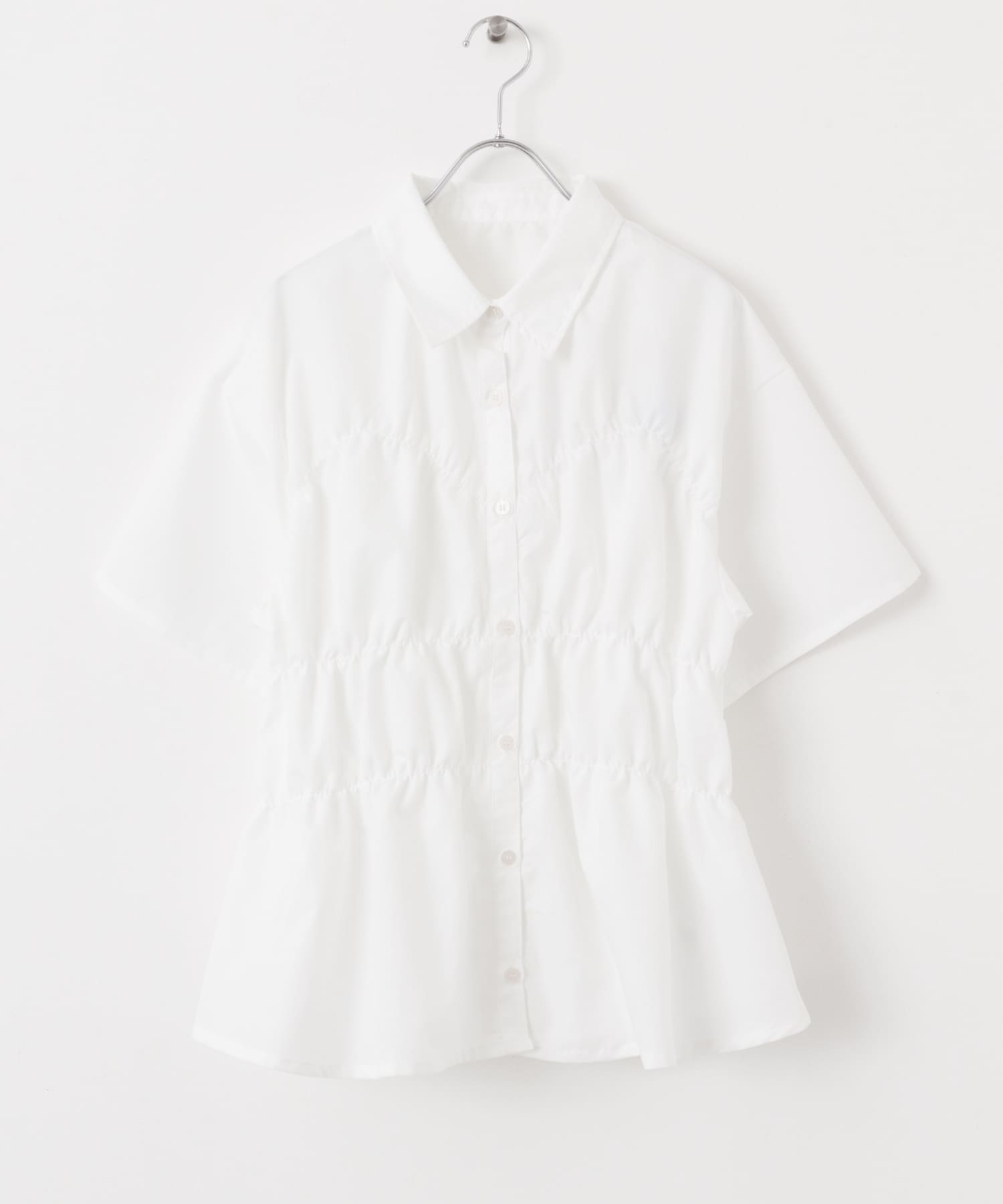 『WEB限定』シャーリングシャツ(半袖) OFF WHITE one