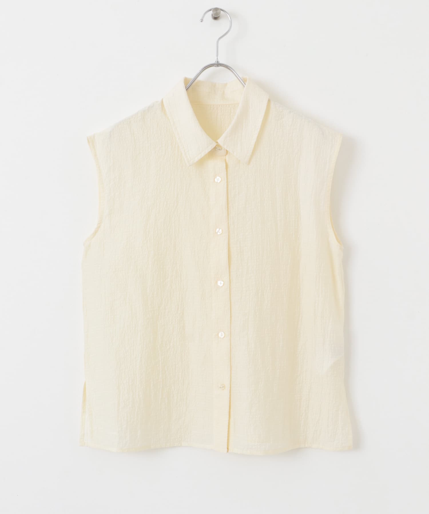 ビスチェセットノースリーブシャツ IVORY one