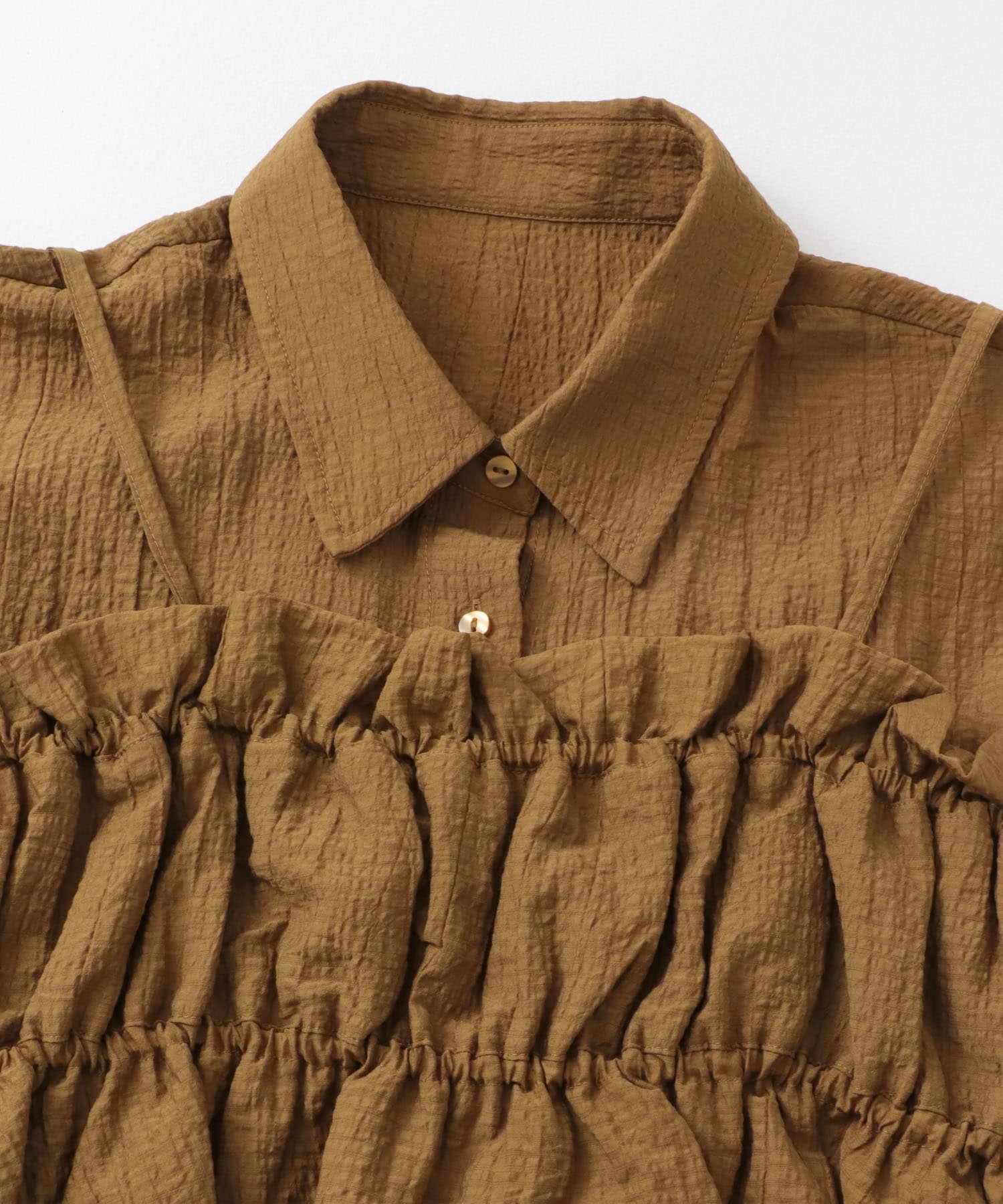 ビスチェセットノースリーブシャツ CAMEL one
