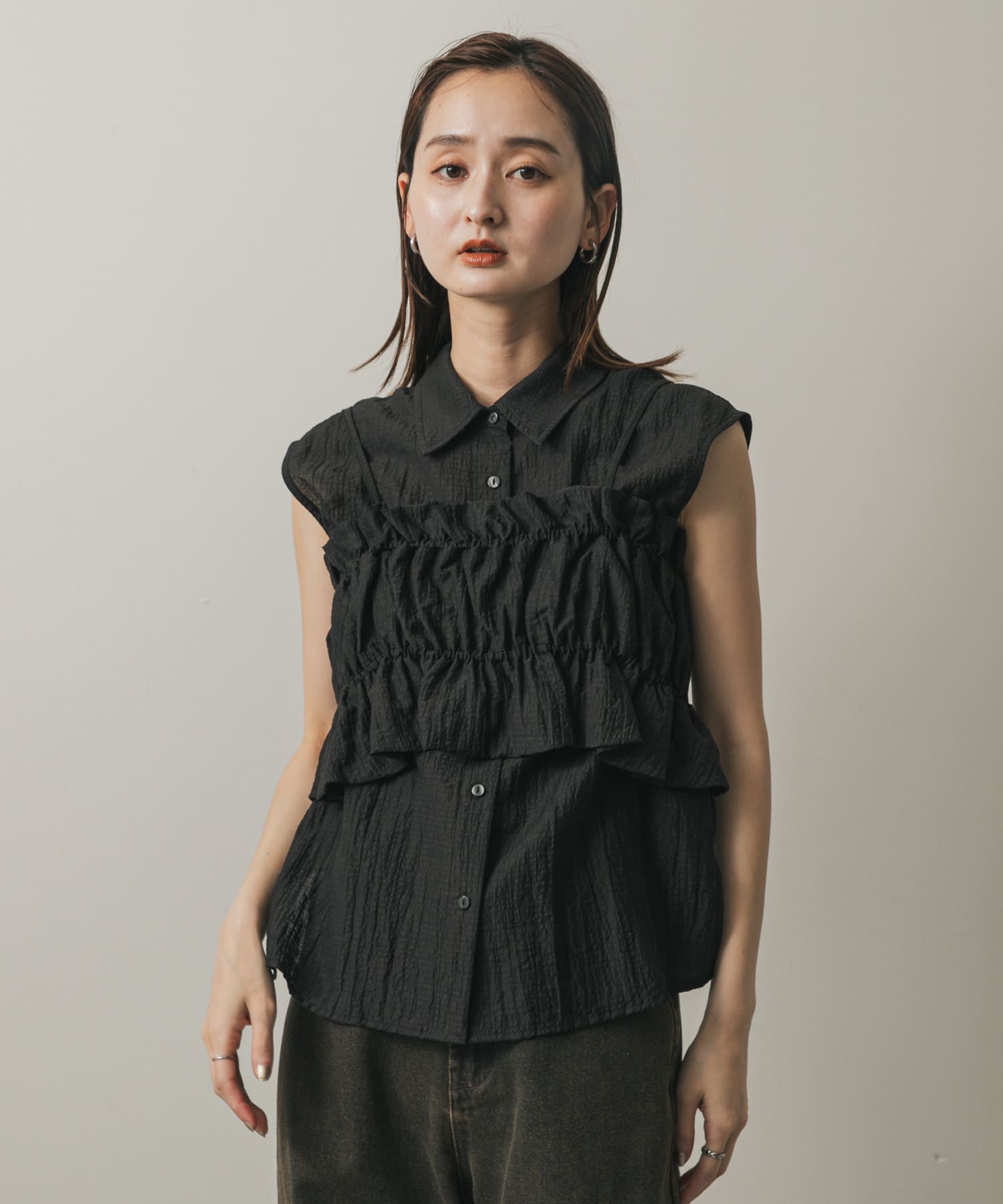 身長：169cm サイズ：one