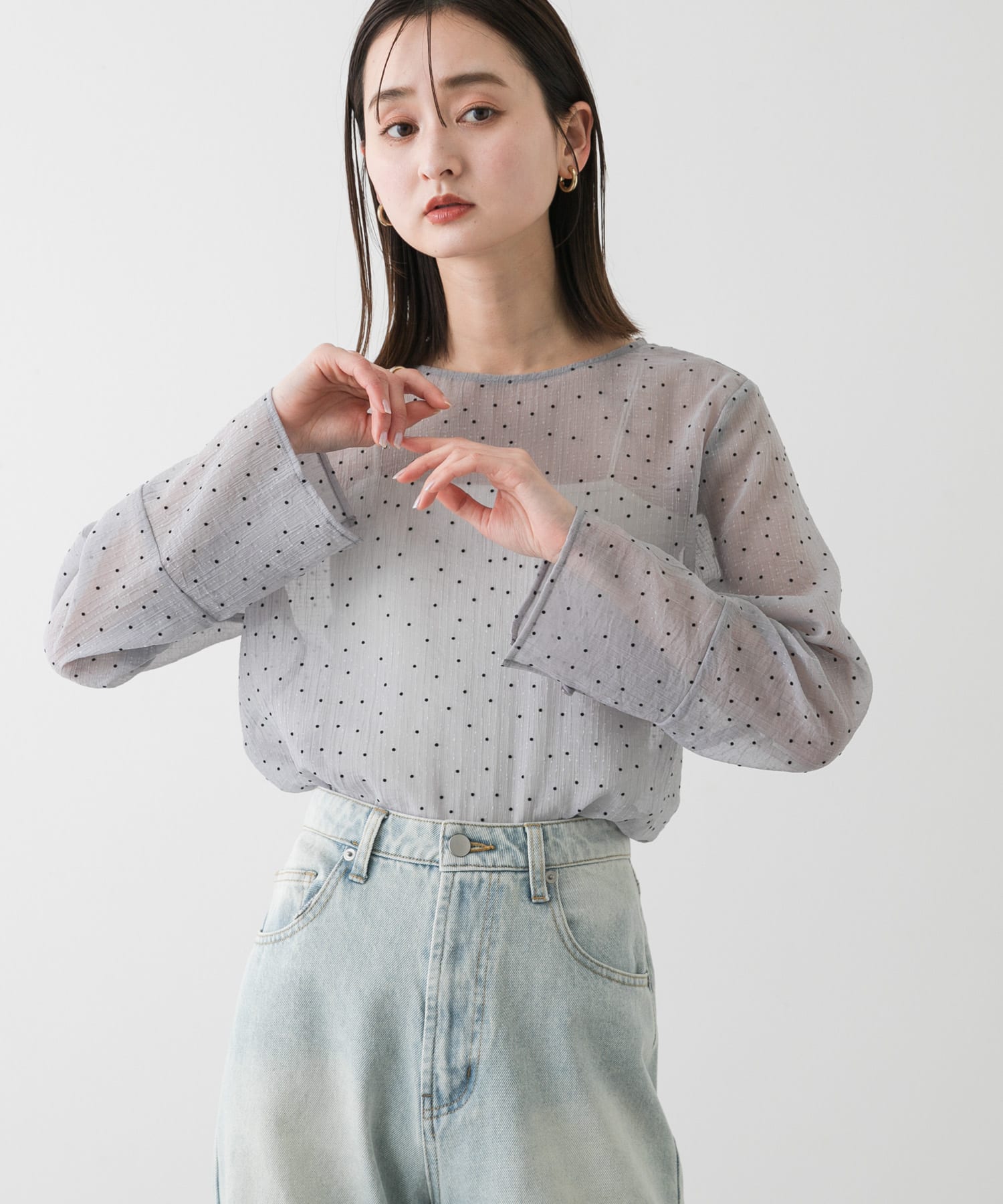身長：169cm サイズ：one