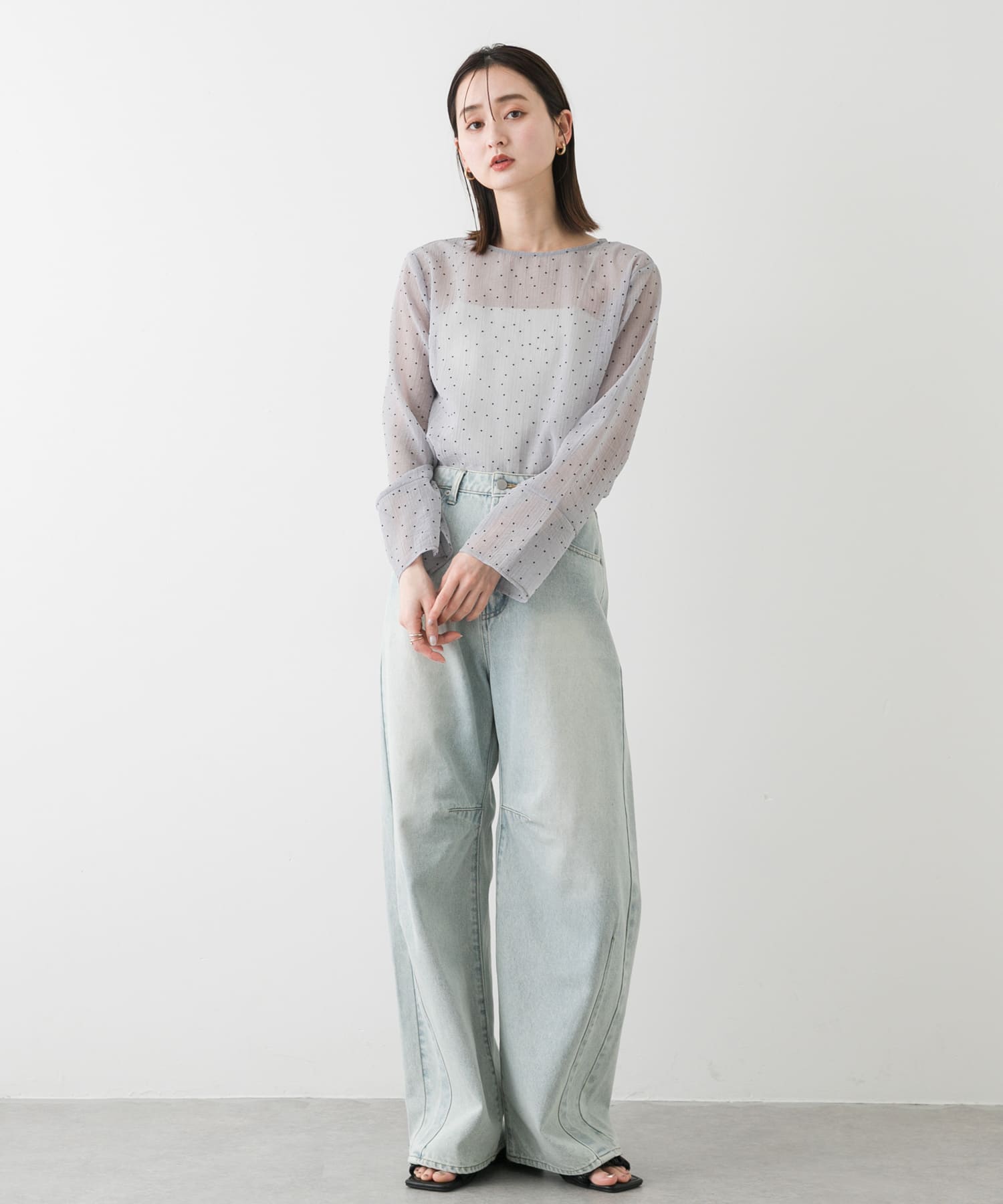 身長：169cm サイズ：one
