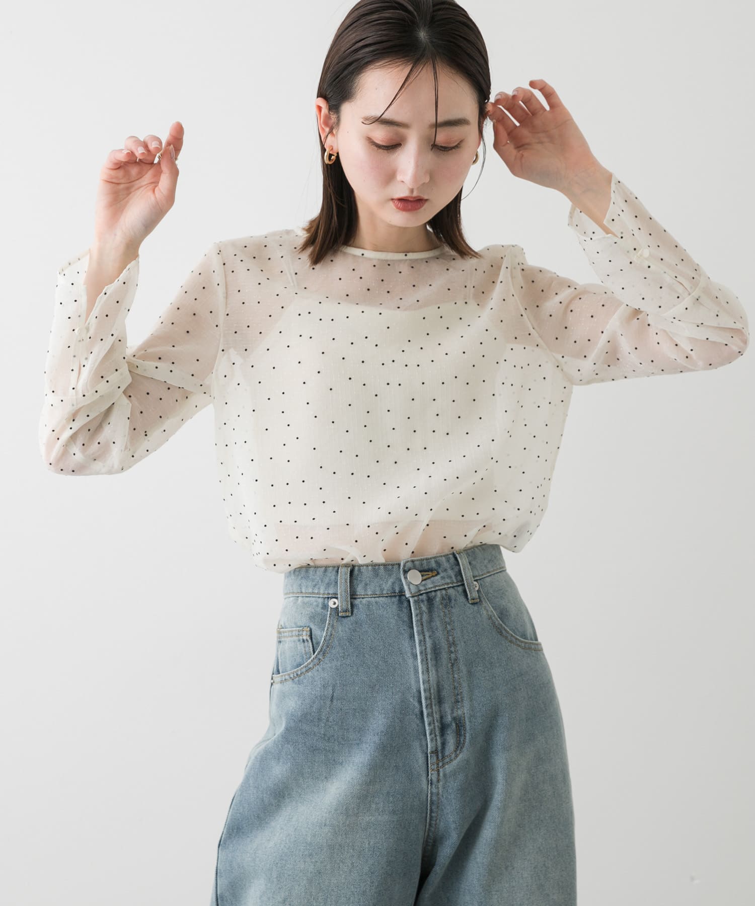 身長：169cm サイズ：one
