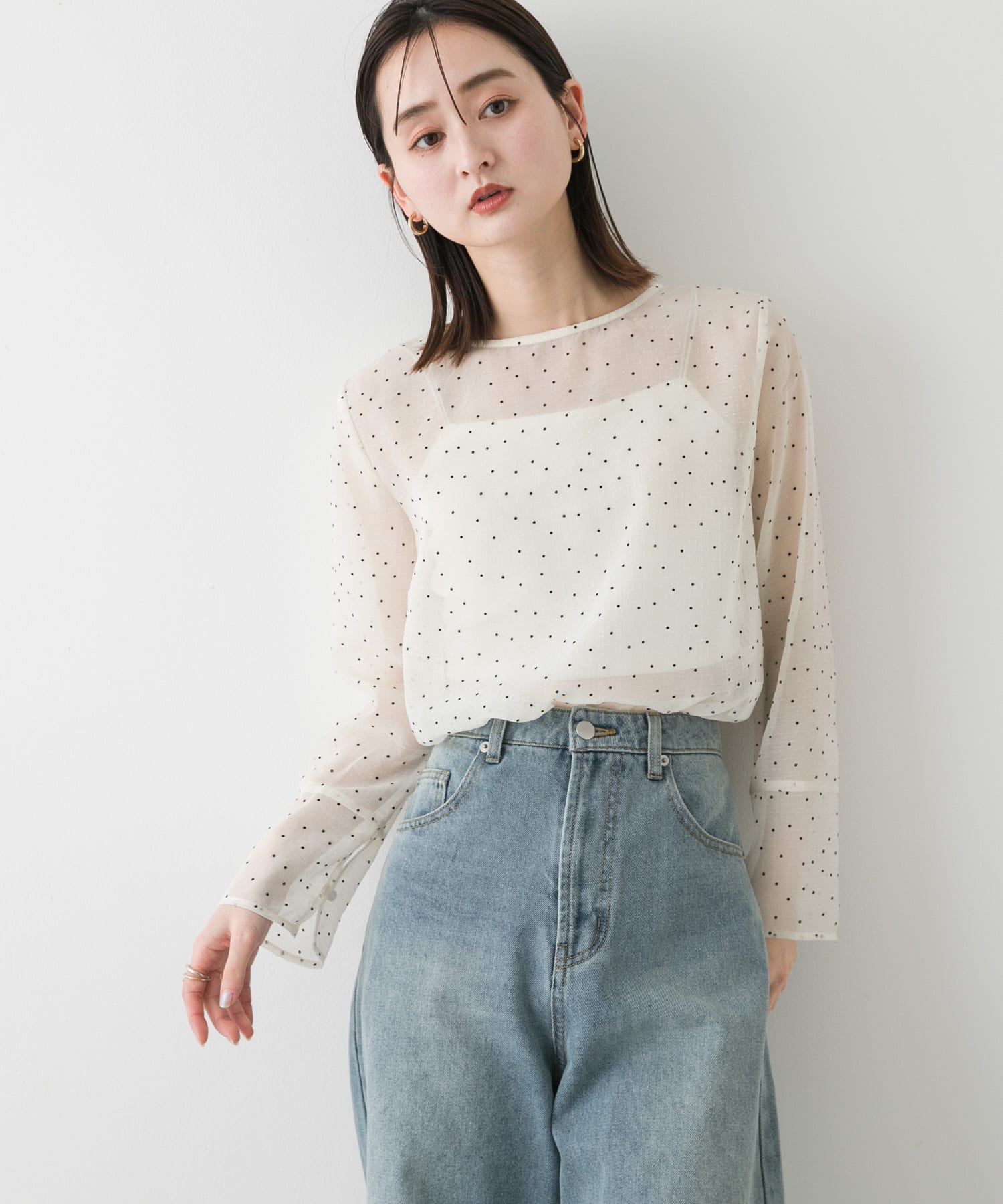 身長：169cm サイズ：one