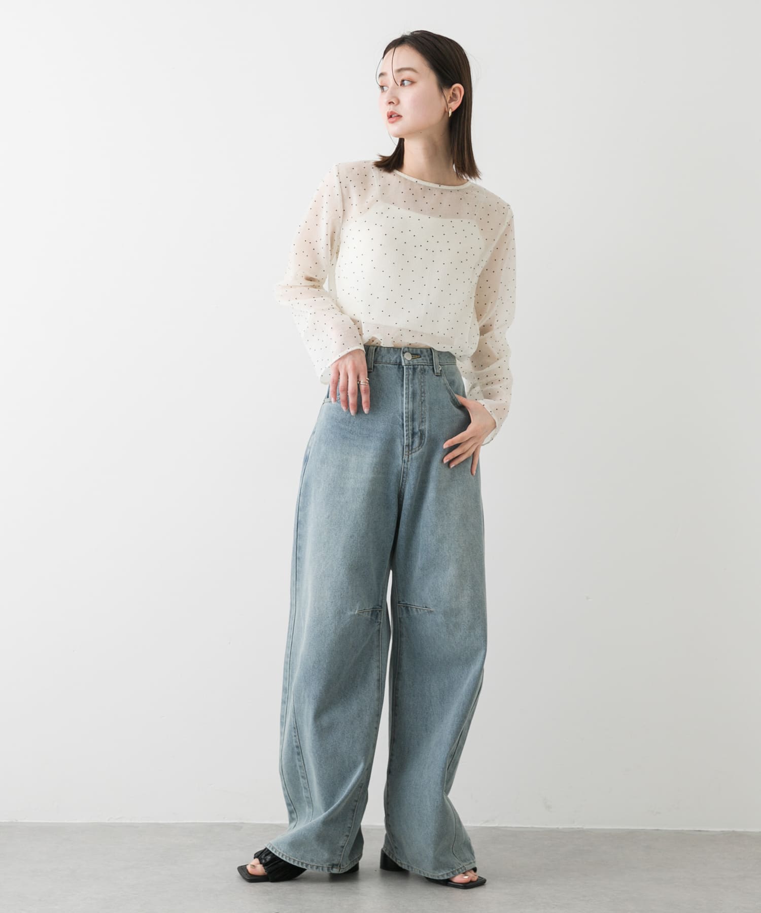 身長：169cm サイズ：one