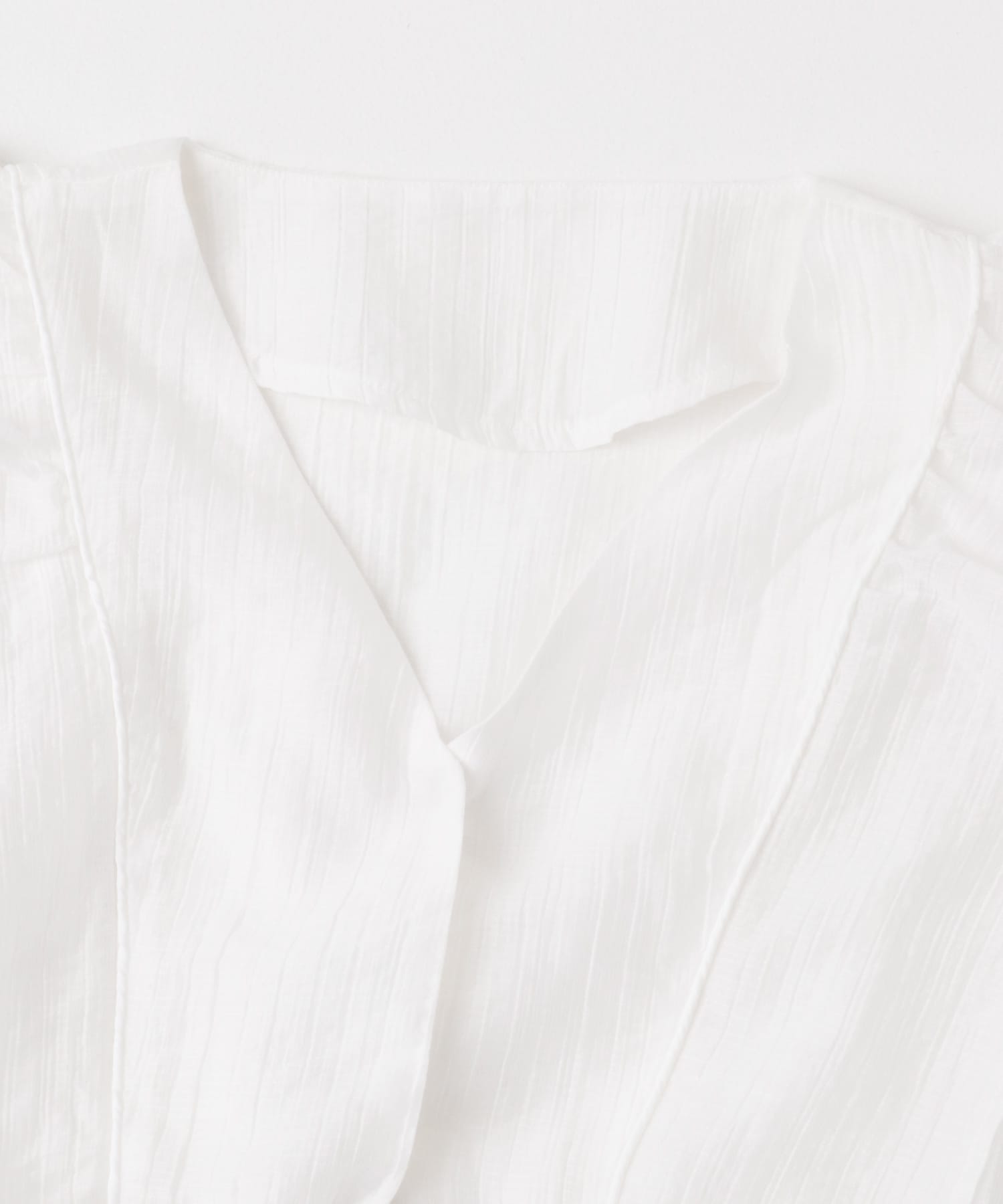 フリルフレンチブラウス OFF WHITE one