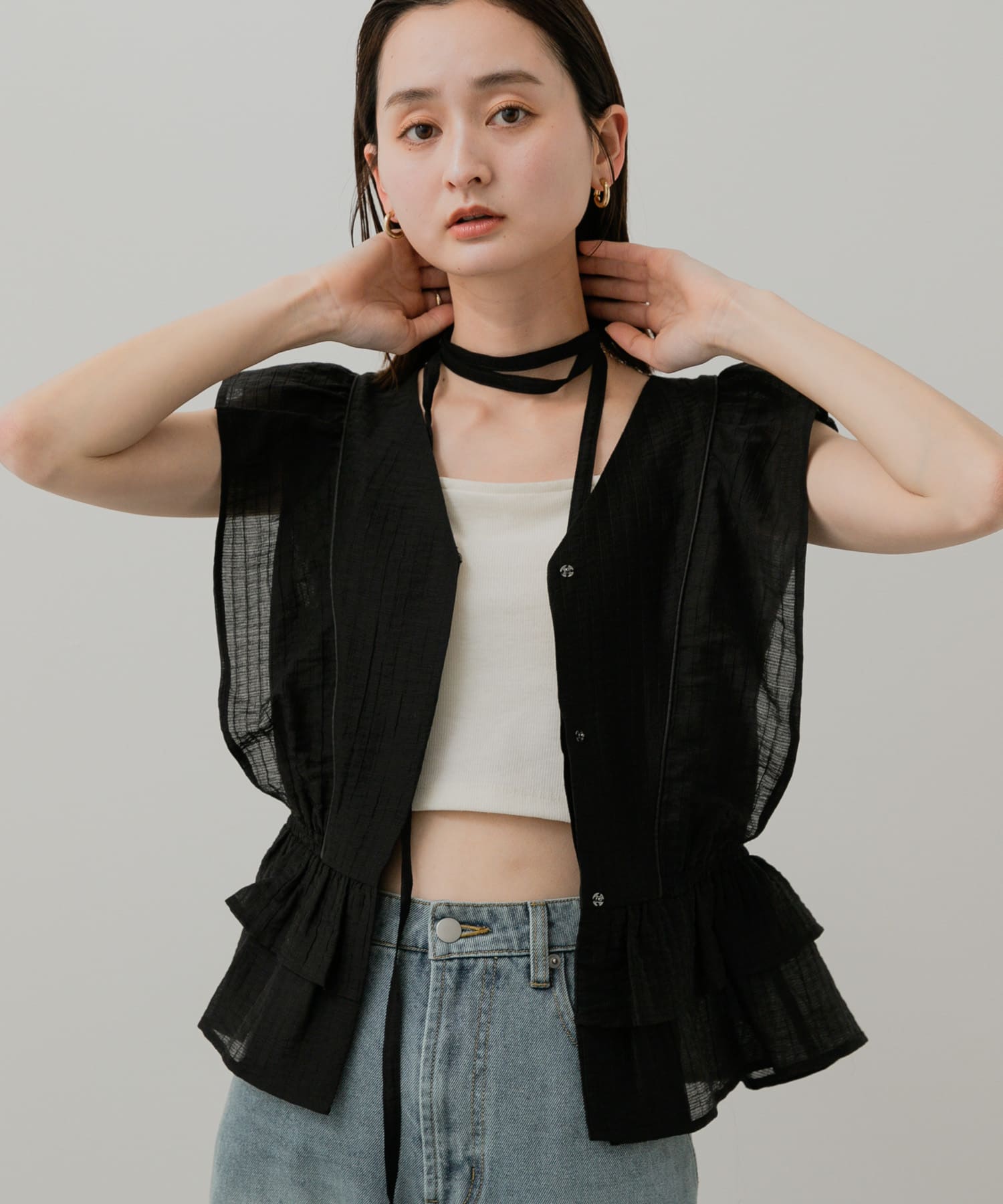 身長：169cm サイズ：one