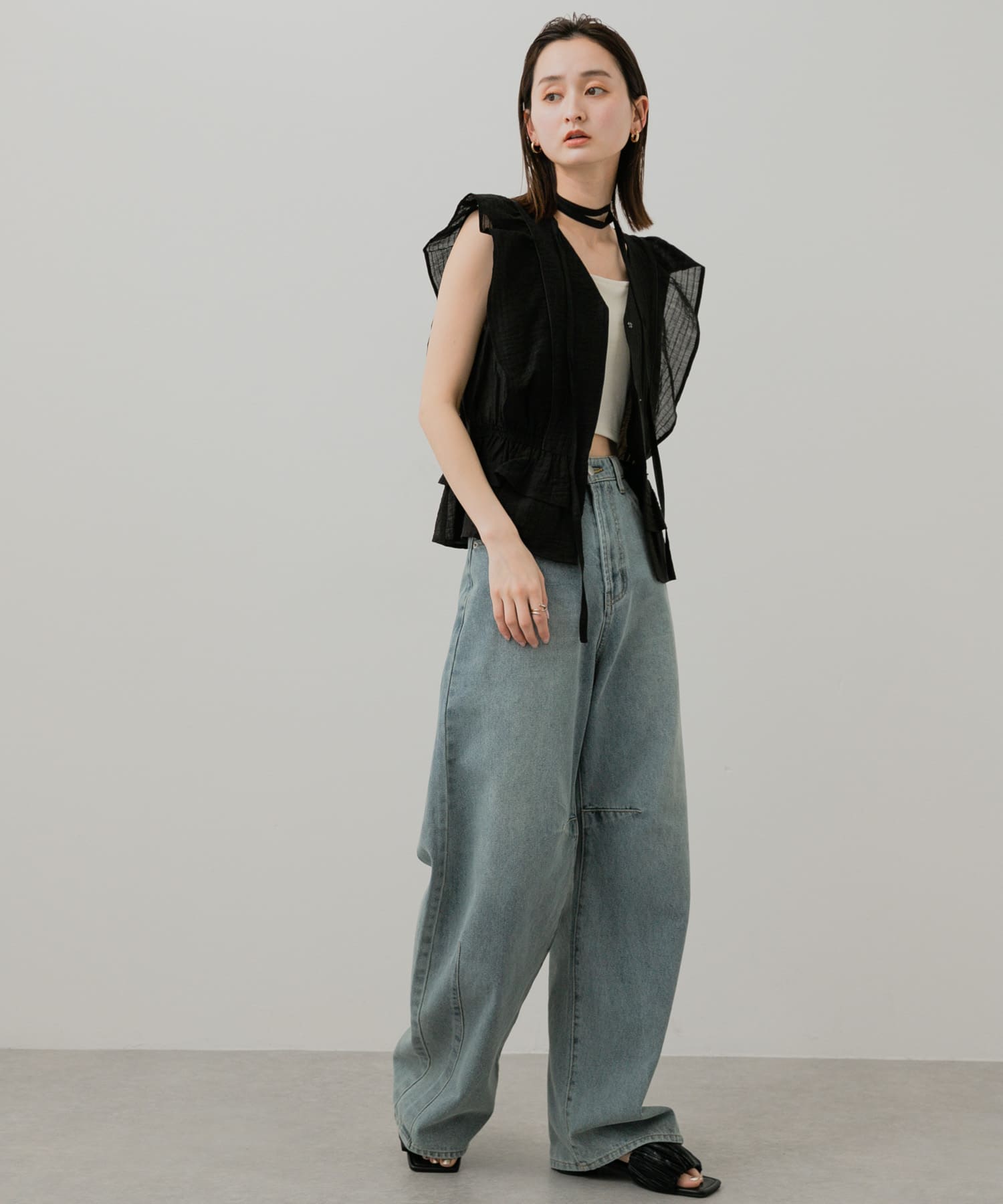 身長：169cm サイズ：one