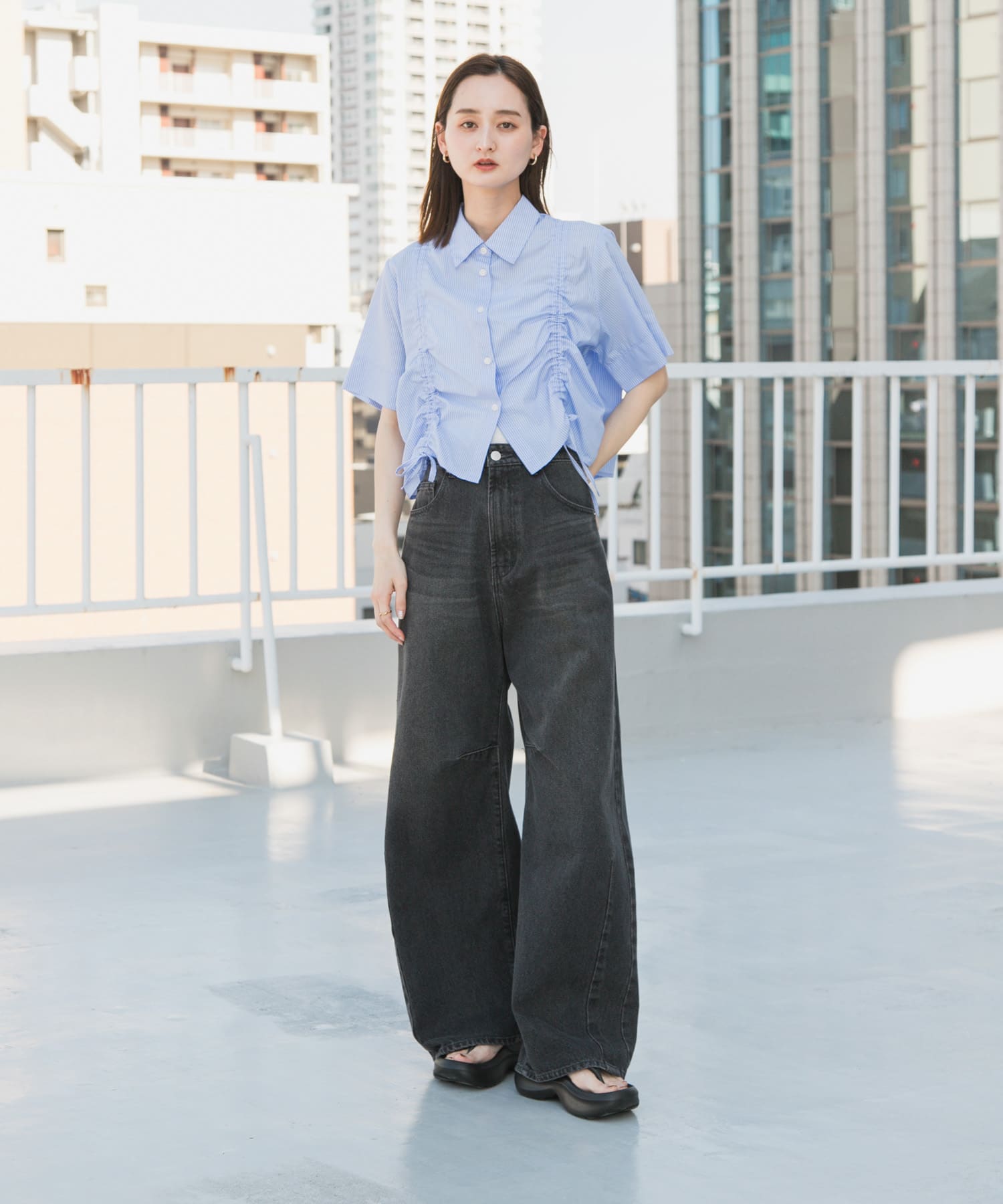 身長：169cm サイズ：one