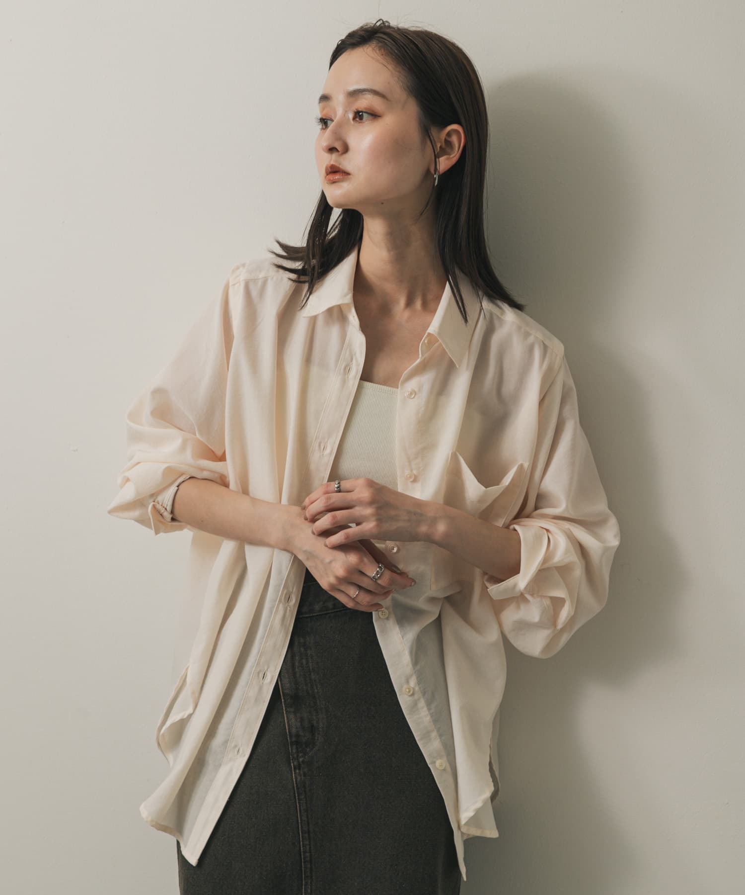 身長：169cm サイズ：one