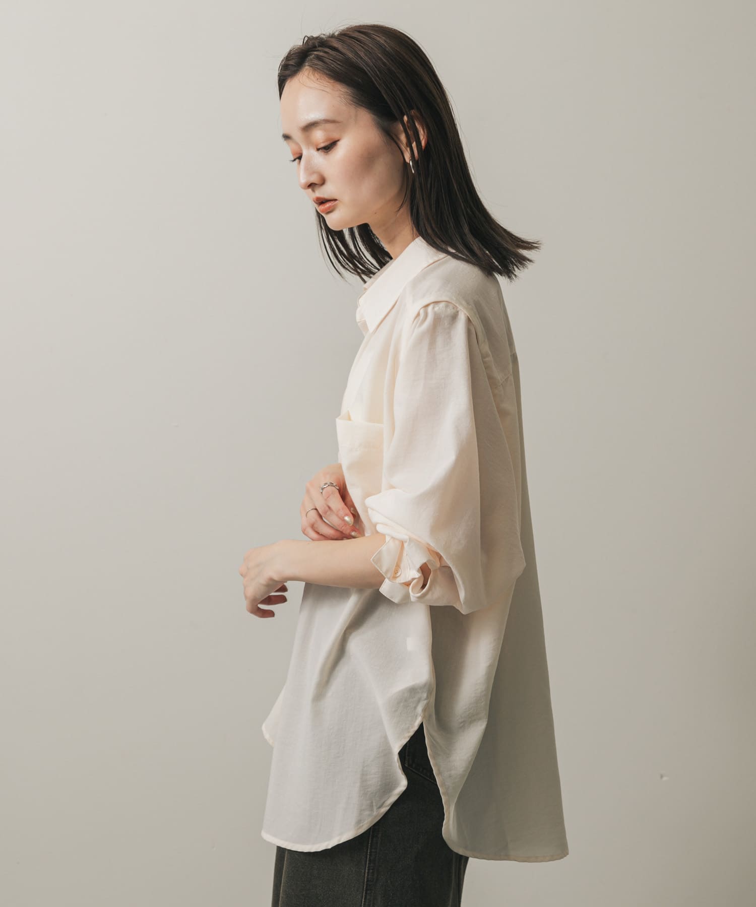 身長：169cm サイズ：one