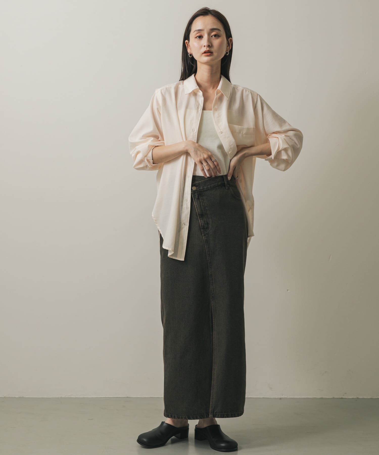 身長：169cm サイズ：one