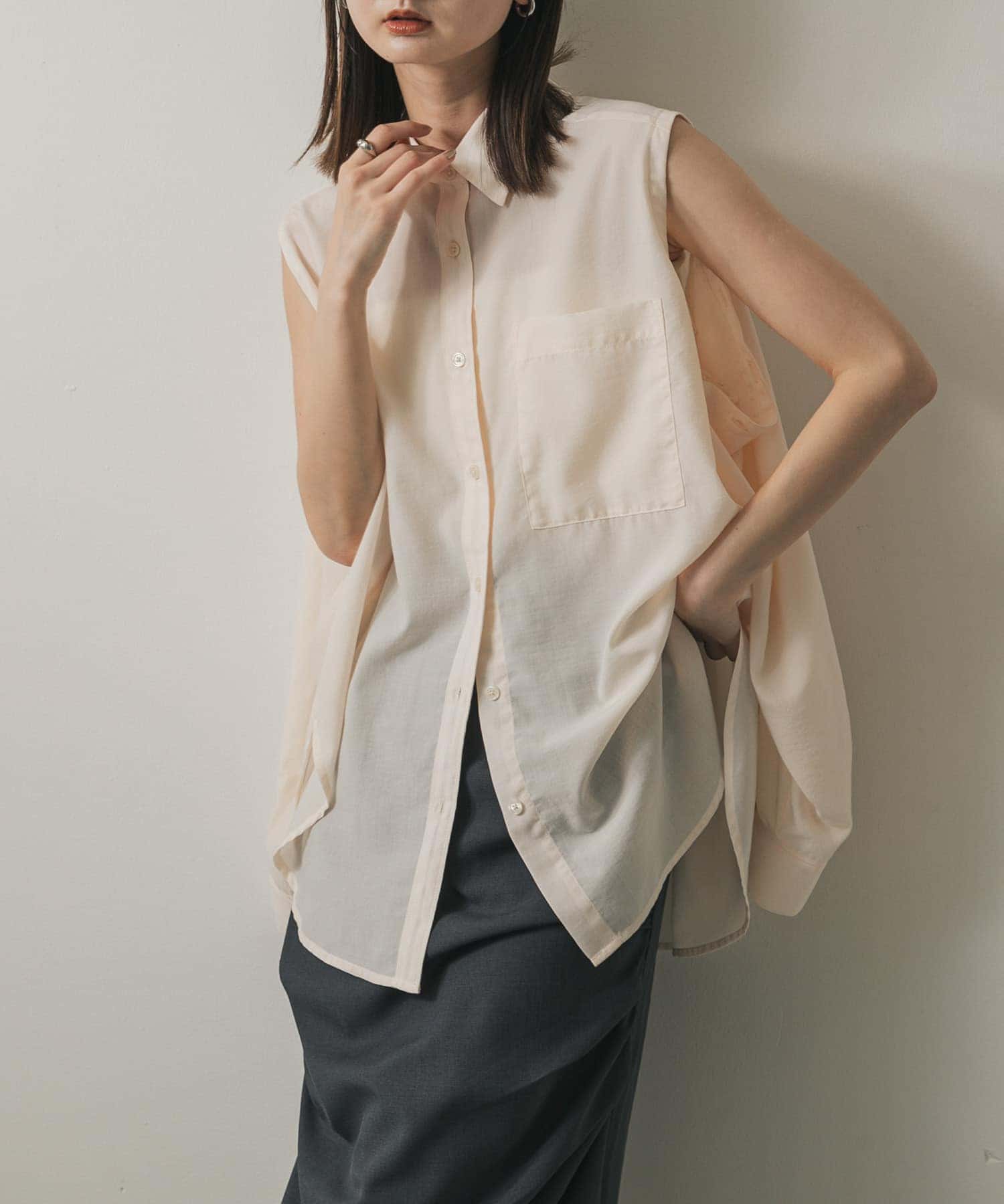 身長：169cm サイズ：one