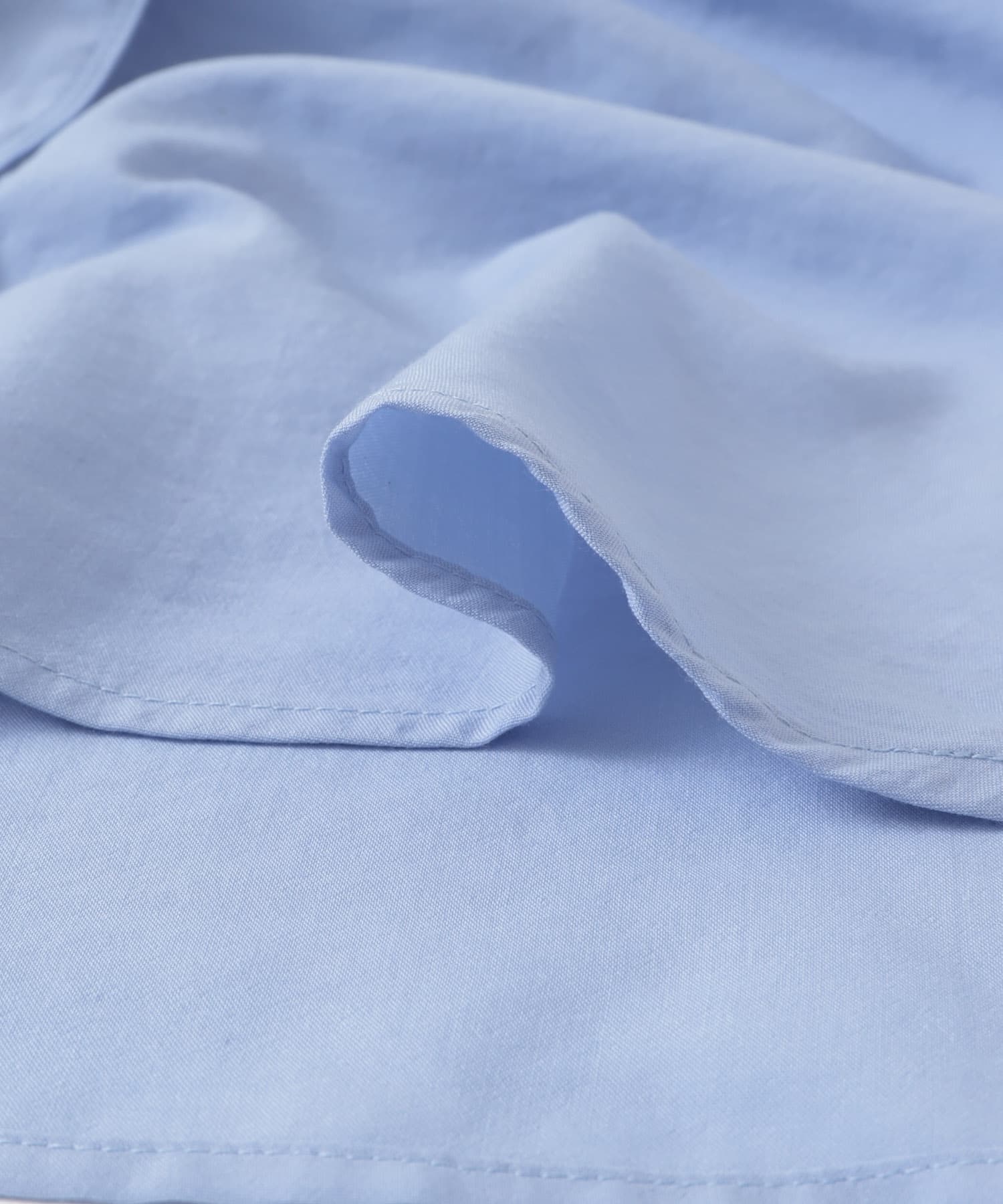リネンライクショルダースリットシャツ L.BLUE one
