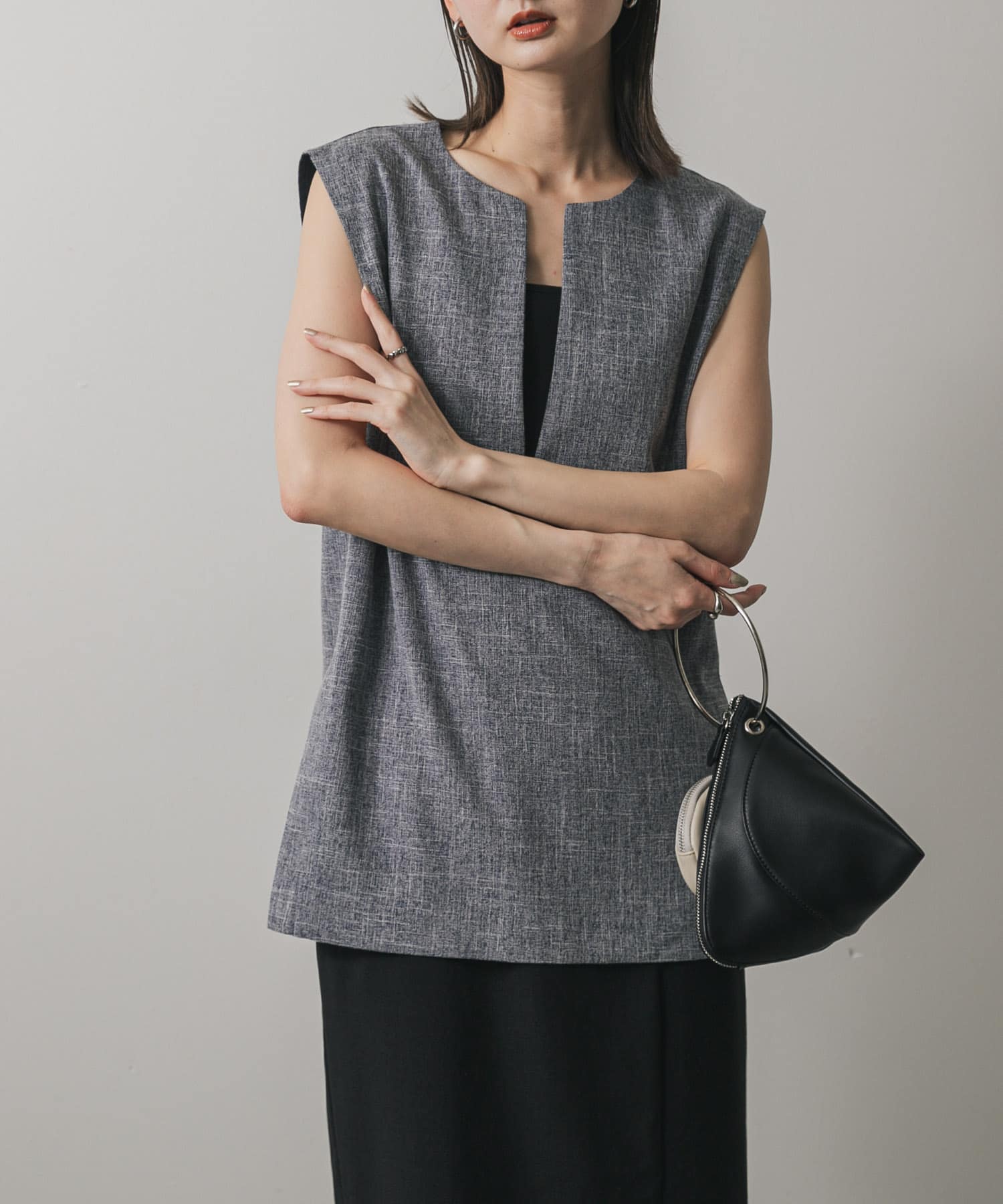 スキッパーツイードベスト