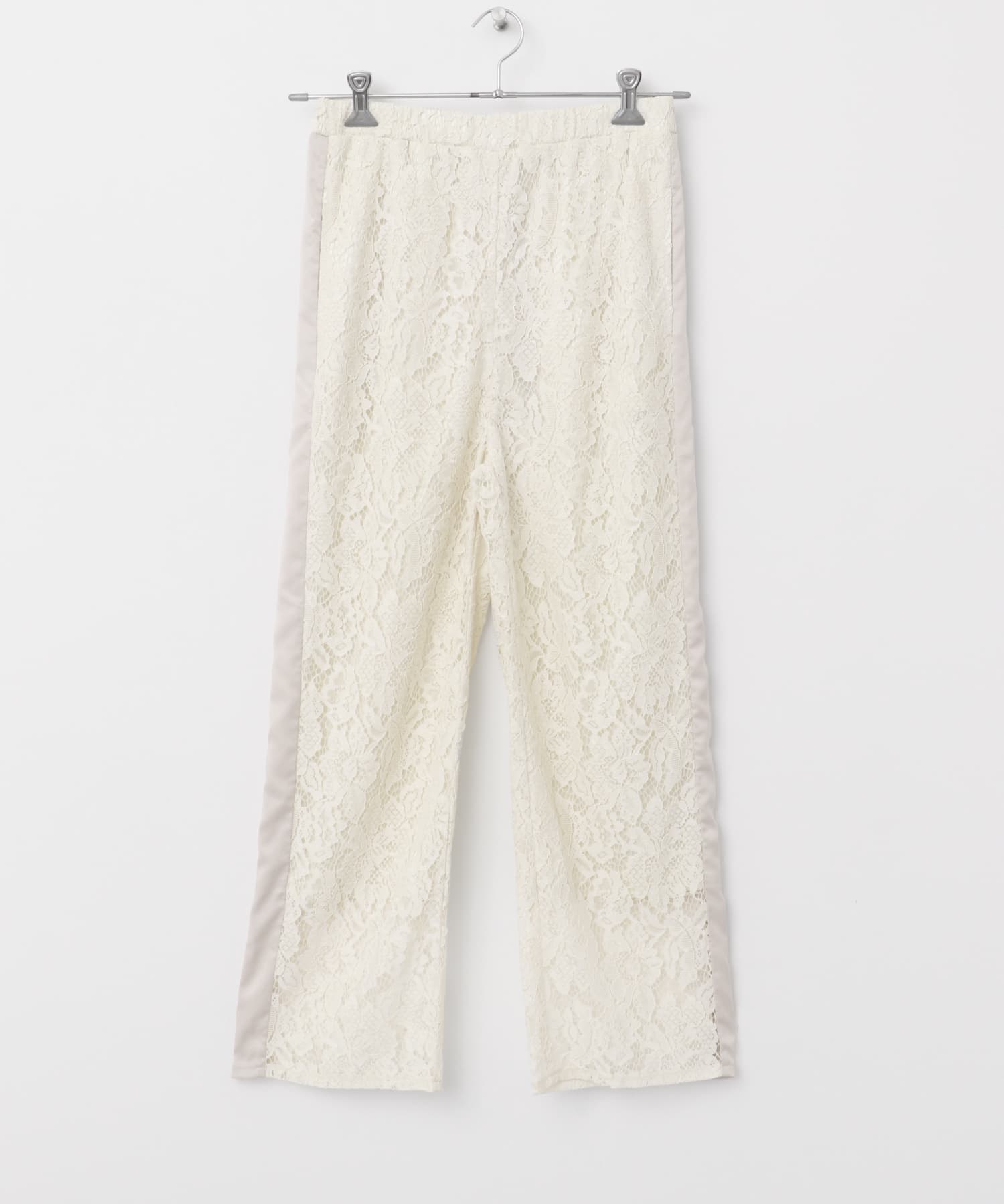 サイドラインコードレースパンツ IVORY One