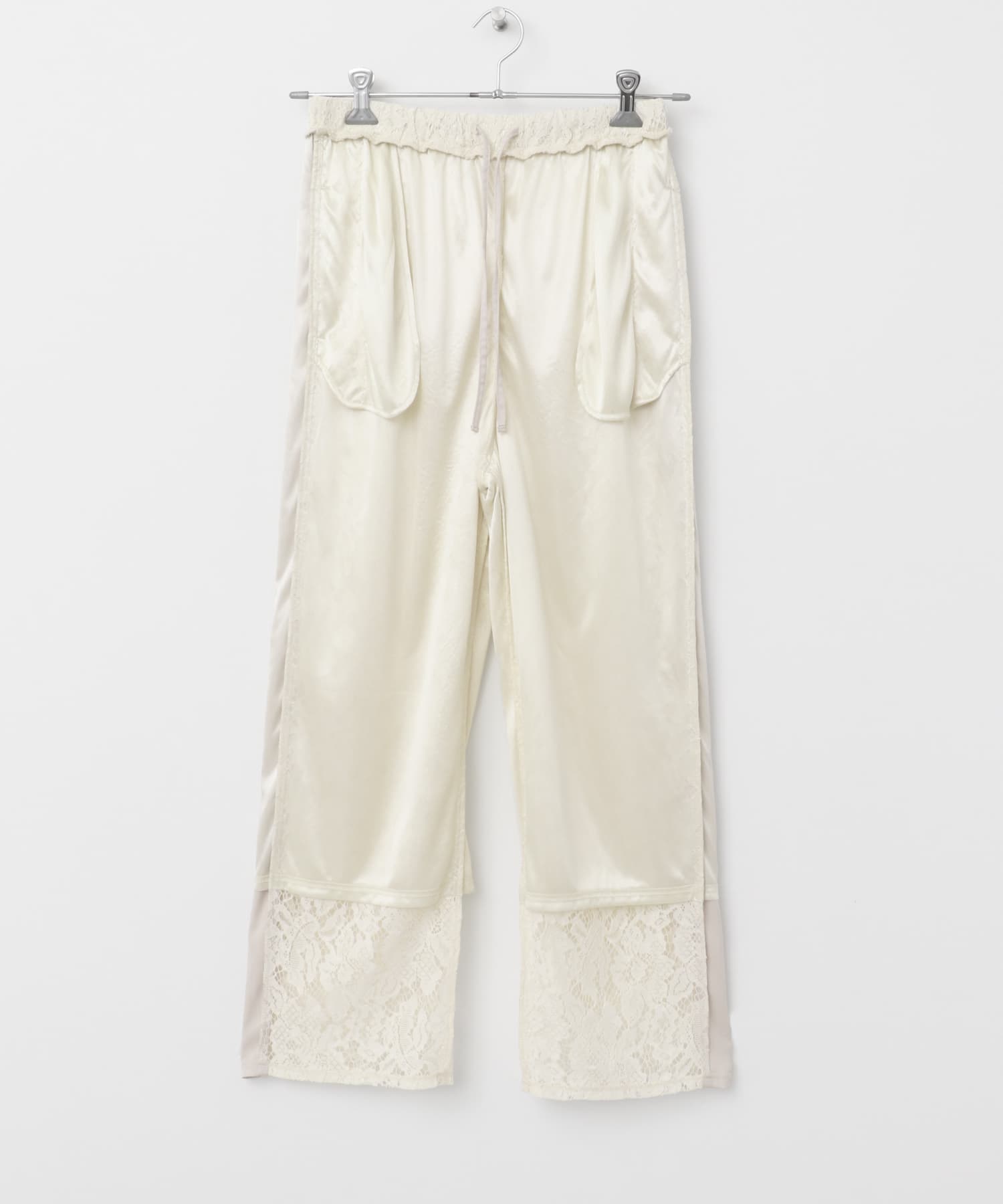 サイドラインコードレースパンツ IVORY One