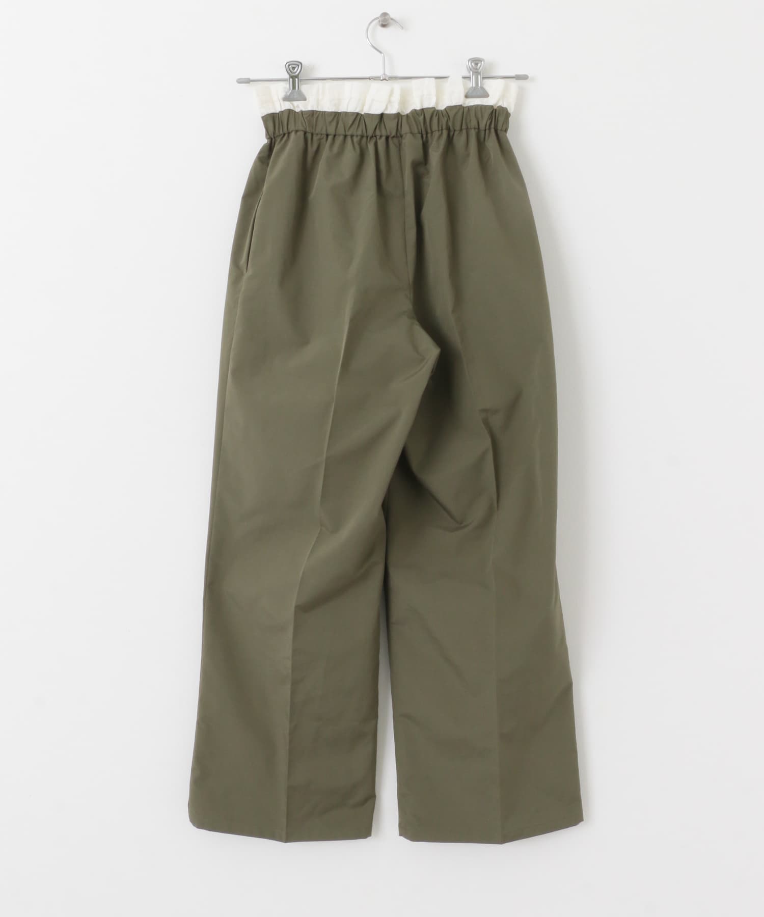 ダブルウエストパンツ KHAKI one